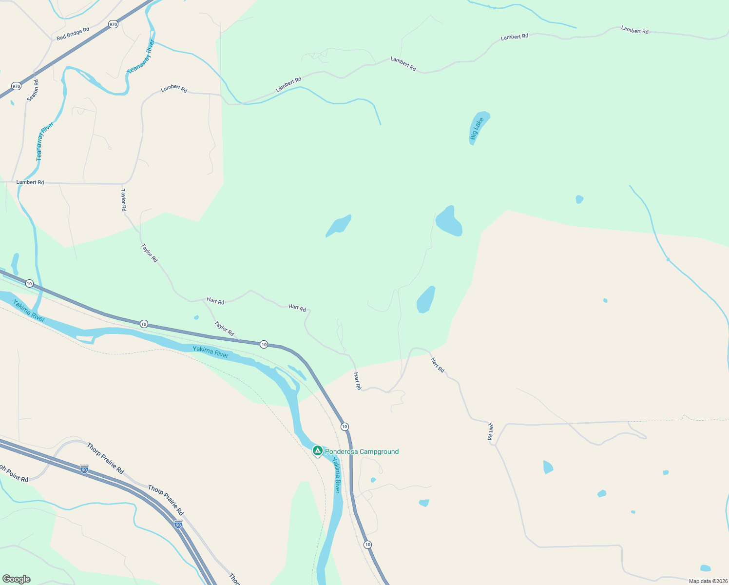 map of restaurants, bars, coffee shops, grocery stores, and more near 501 Durango Road in Cle Elum