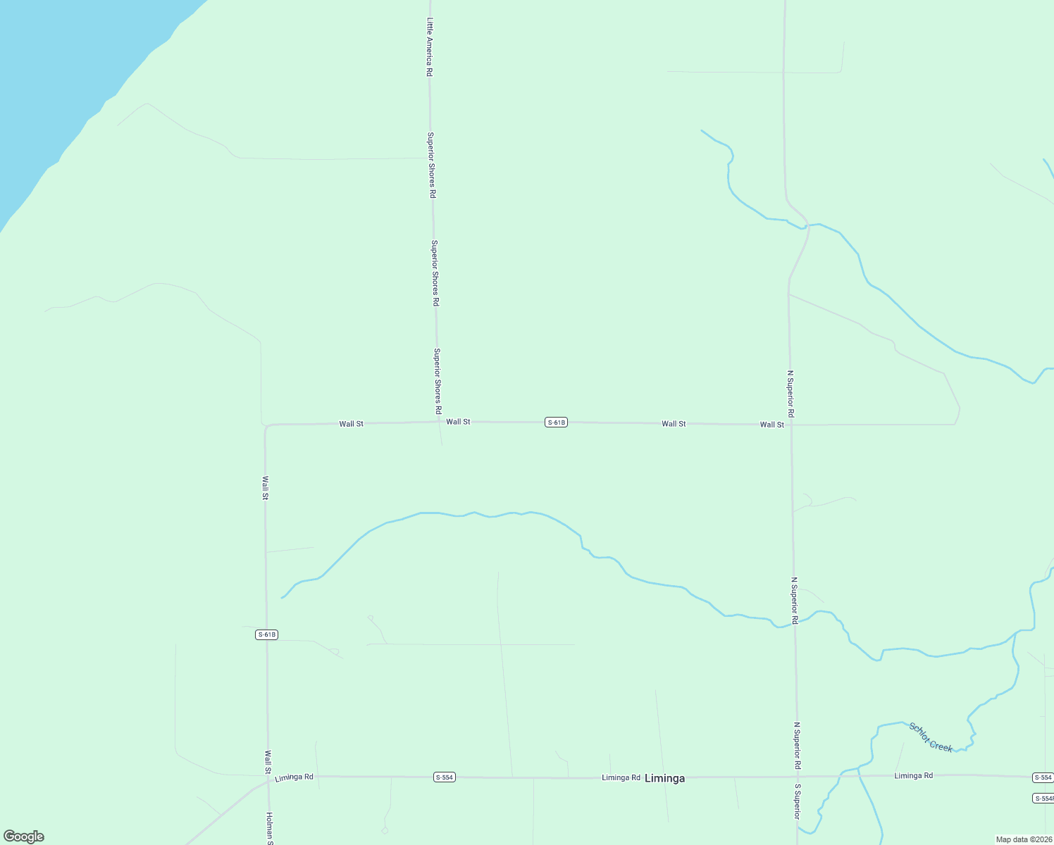 map of restaurants, bars, coffee shops, grocery stores, and more near Wall Street in Atlantic Mine