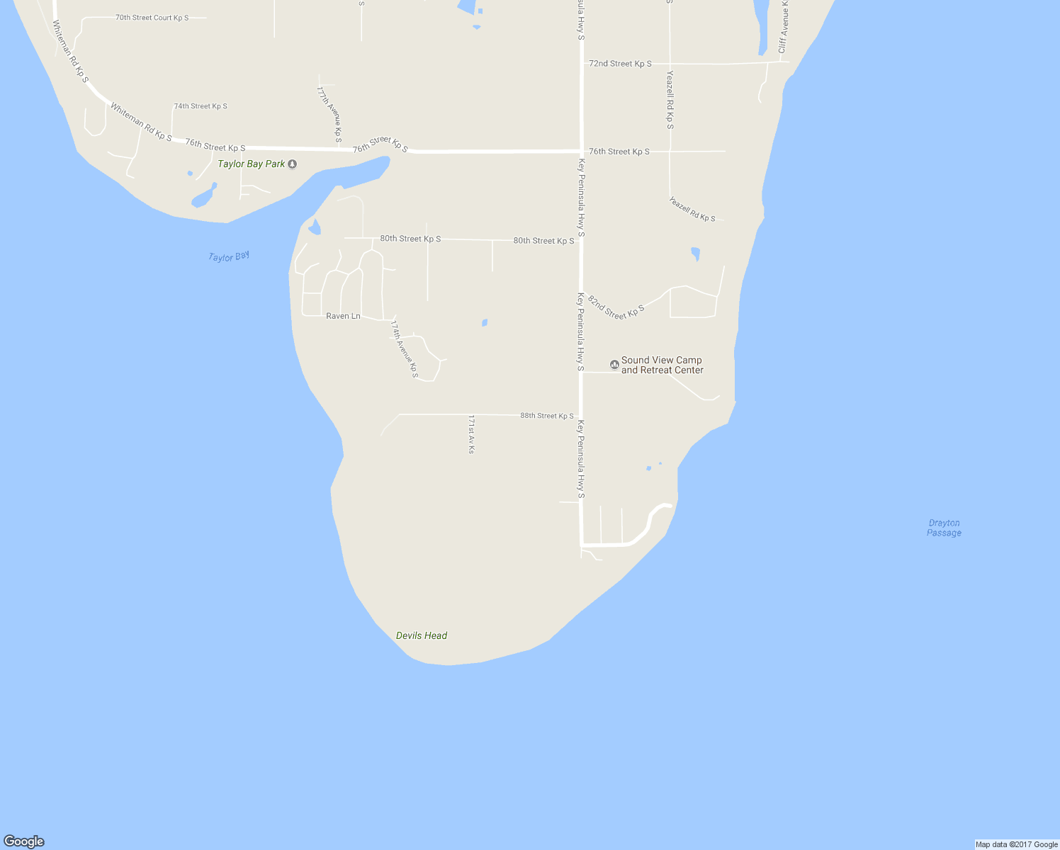 map of restaurants, bars, coffee shops, grocery stores, and more near 16814 88th Street Kp South in Longbranch