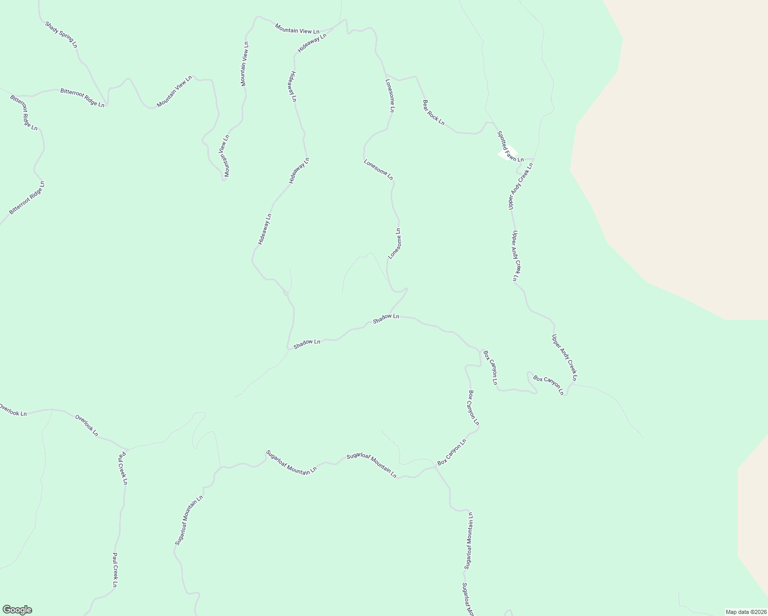 map of restaurants, bars, coffee shops, grocery stores, and more near 10 Shadow Lane in Cascade