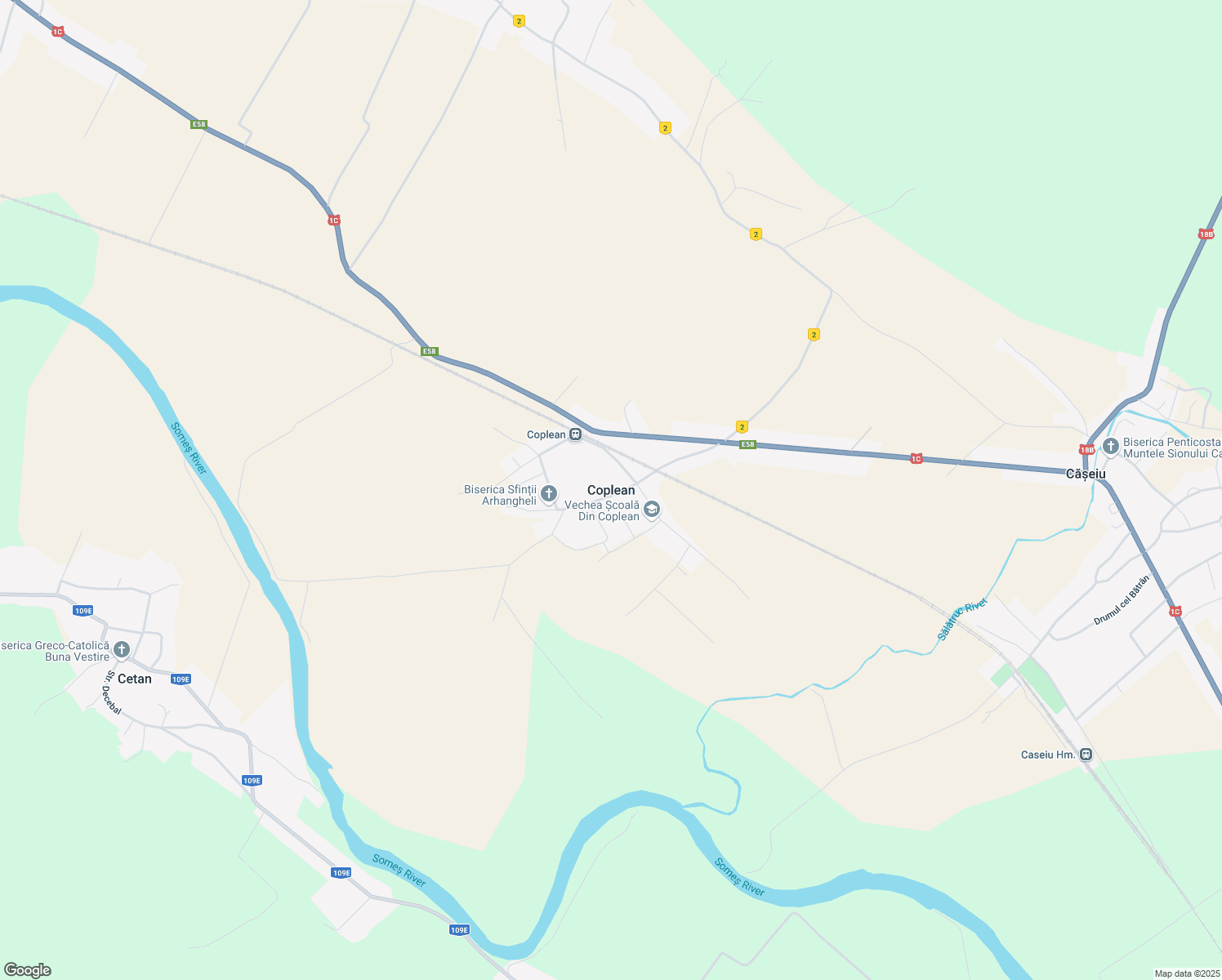 map of restaurants, bars, coffee shops, grocery stores, and more near in Coplean