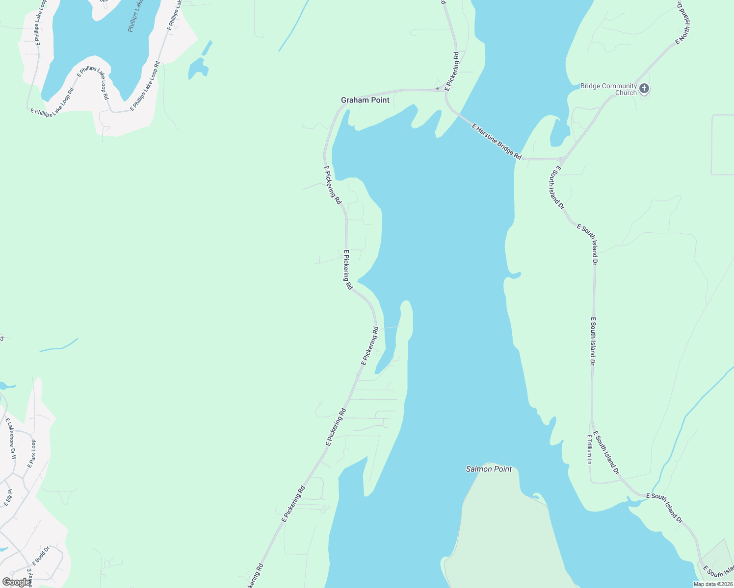 map of restaurants, bars, coffee shops, grocery stores, and more near 4640 East Pickering Road in Shelton