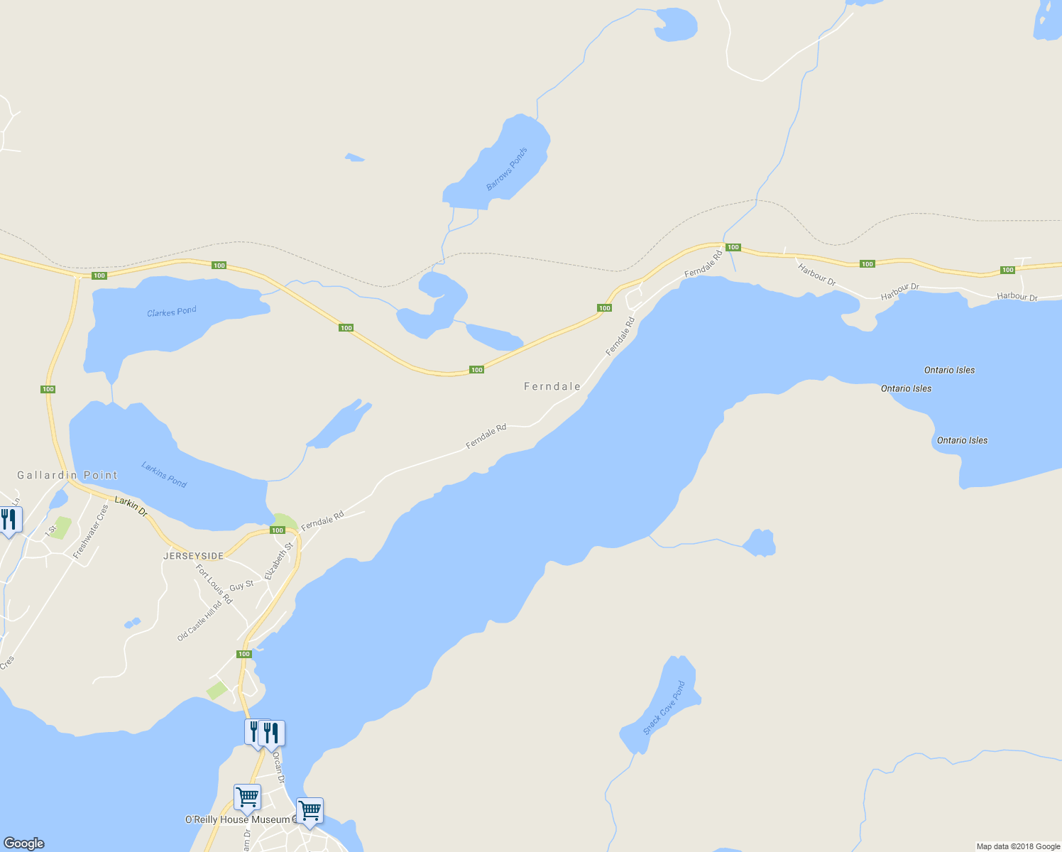 map of restaurants, bars, coffee shops, grocery stores, and more near 161 Ferndale Road in Placentia