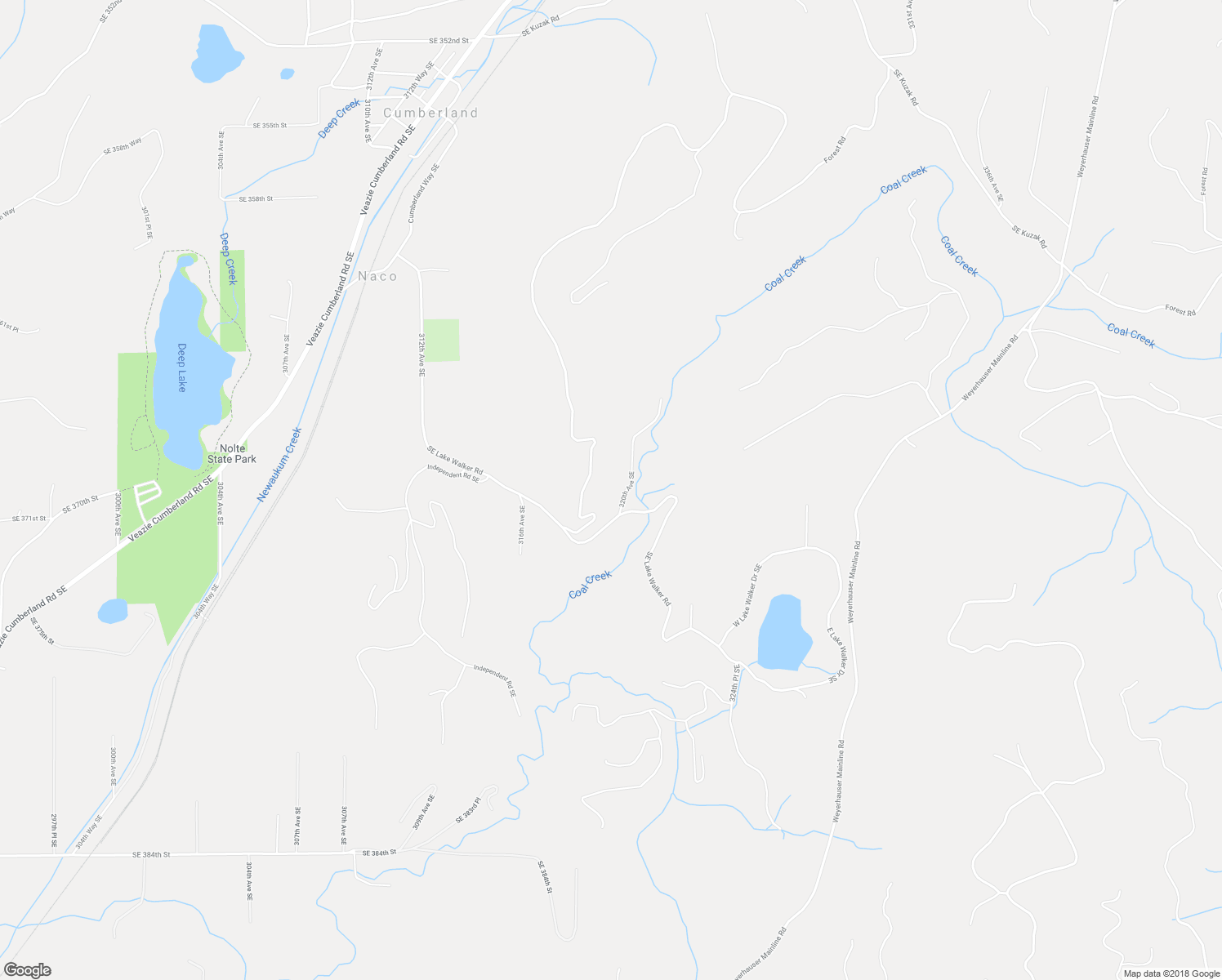 map of restaurants, bars, coffee shops, grocery stores, and more near 31936 Southeast Lake Walker Road in Enumclaw