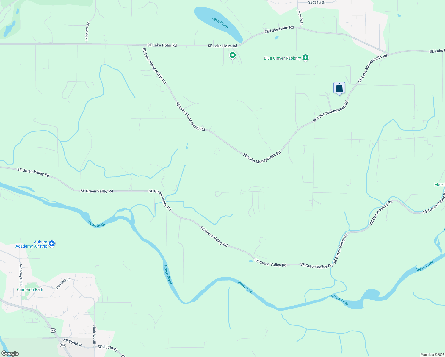 map of restaurants, bars, coffee shops, grocery stores, and more near 35001 164th Avenue Southeast in Auburn