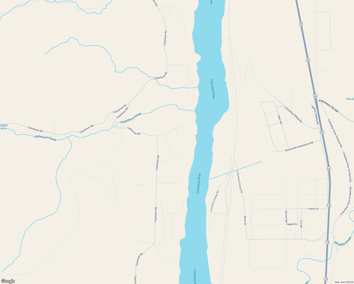 map of restaurants, bars, coffee shops, grocery stores, and more near 7215 Tarpiscan Rd in Chelan