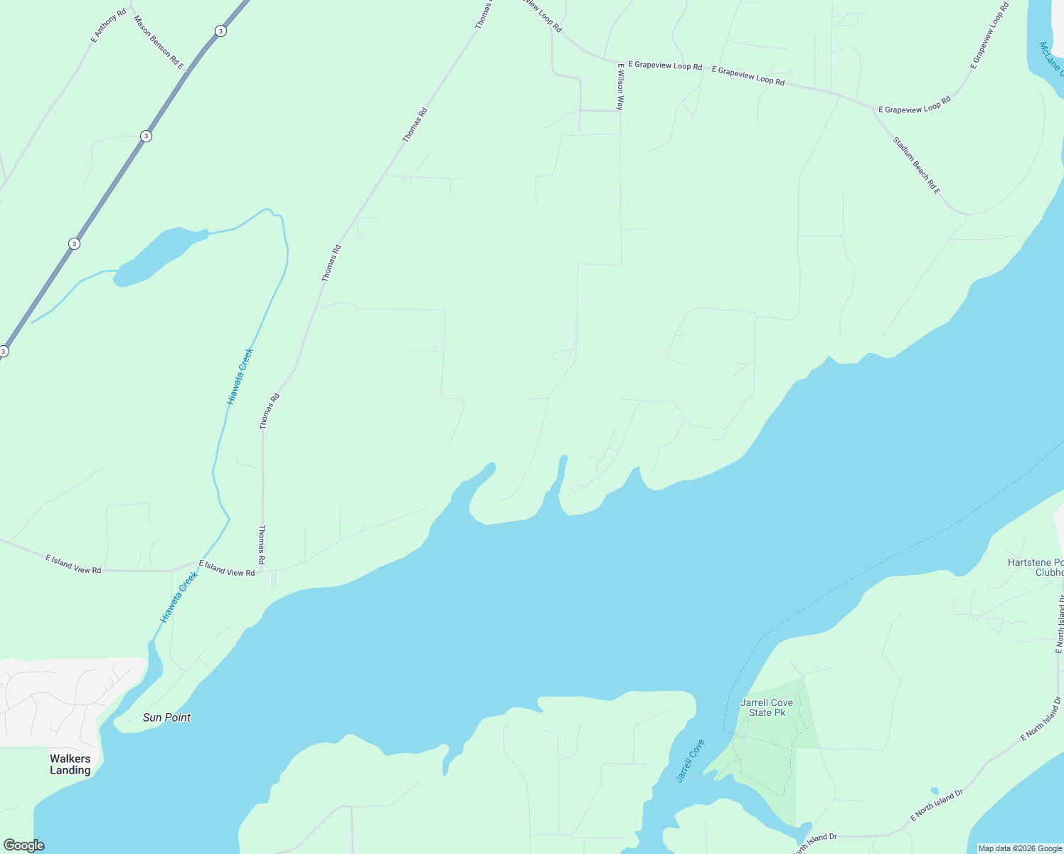 map of restaurants, bars, coffee shops, grocery stores, and more near 870 East Wilson Way in Grapeview