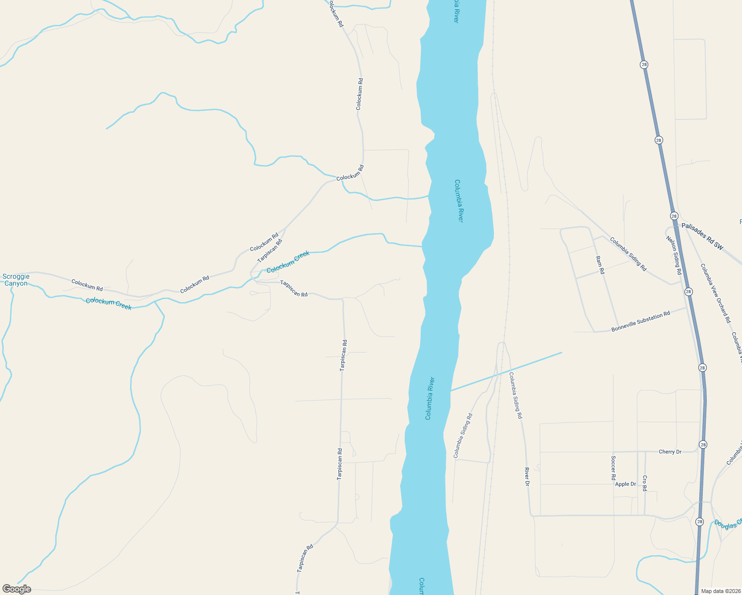 map of restaurants, bars, coffee shops, grocery stores, and more near 7201-7399 Tarpiscan Road in Malaga