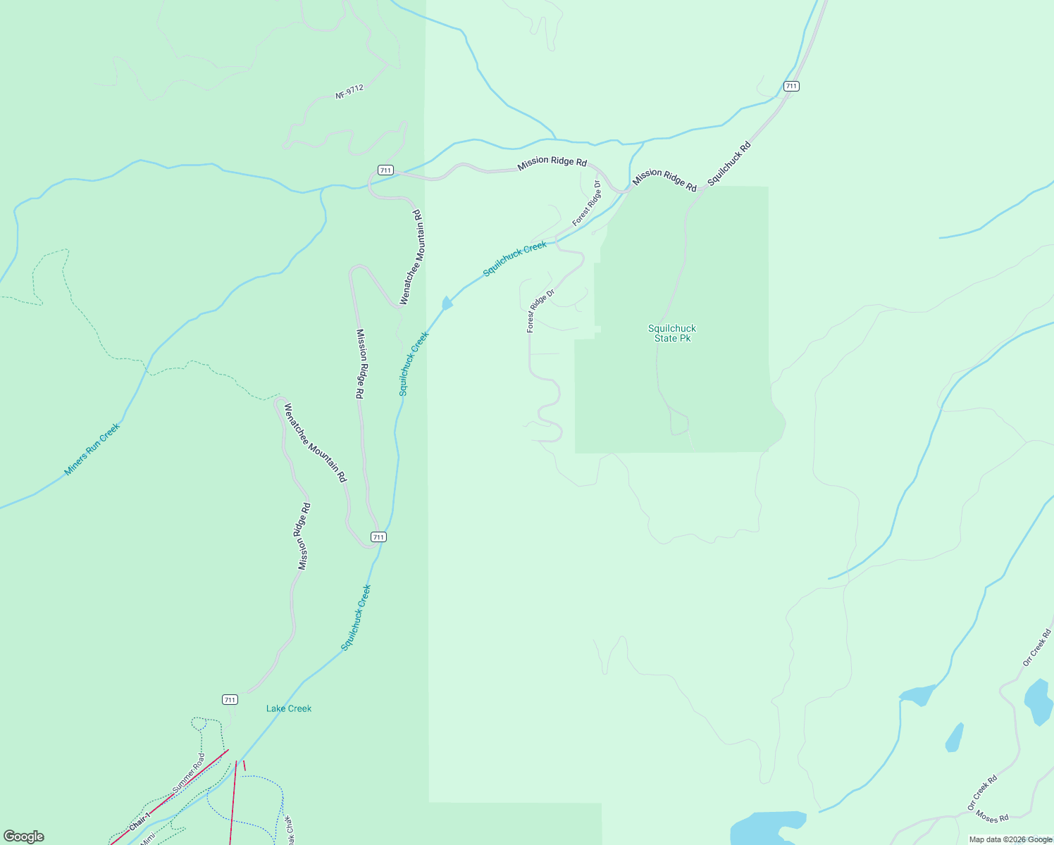 map of restaurants, bars, coffee shops, grocery stores, and more near 6776 Forest Ridge Drive in Wenatchee