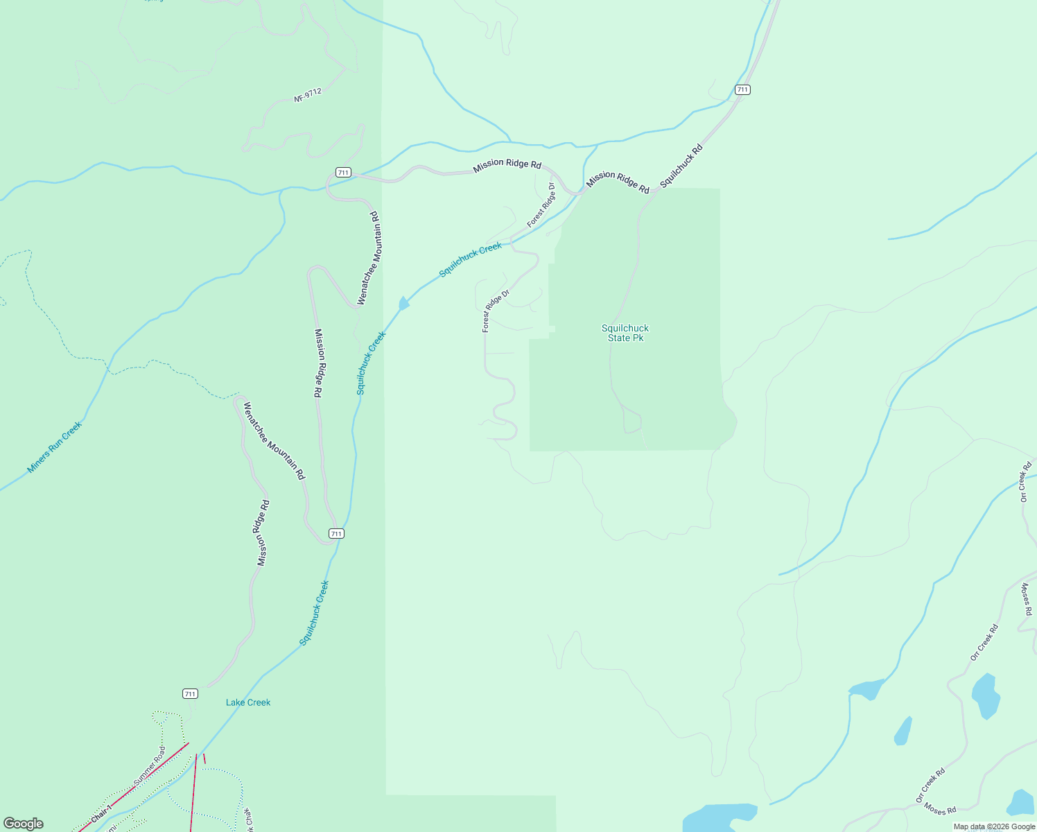 map of restaurants, bars, coffee shops, grocery stores, and more near 6761 Forest Ridge Drive in Wenatchee