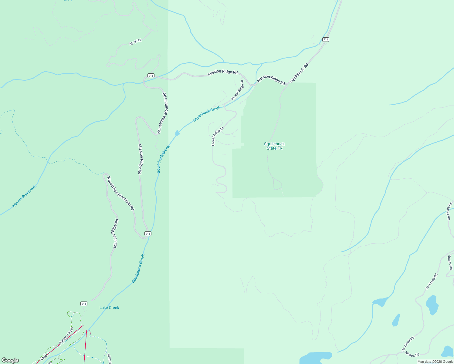 map of restaurants, bars, coffee shops, grocery stores, and more near 6761 Forest Ridge Drive in Wenatchee