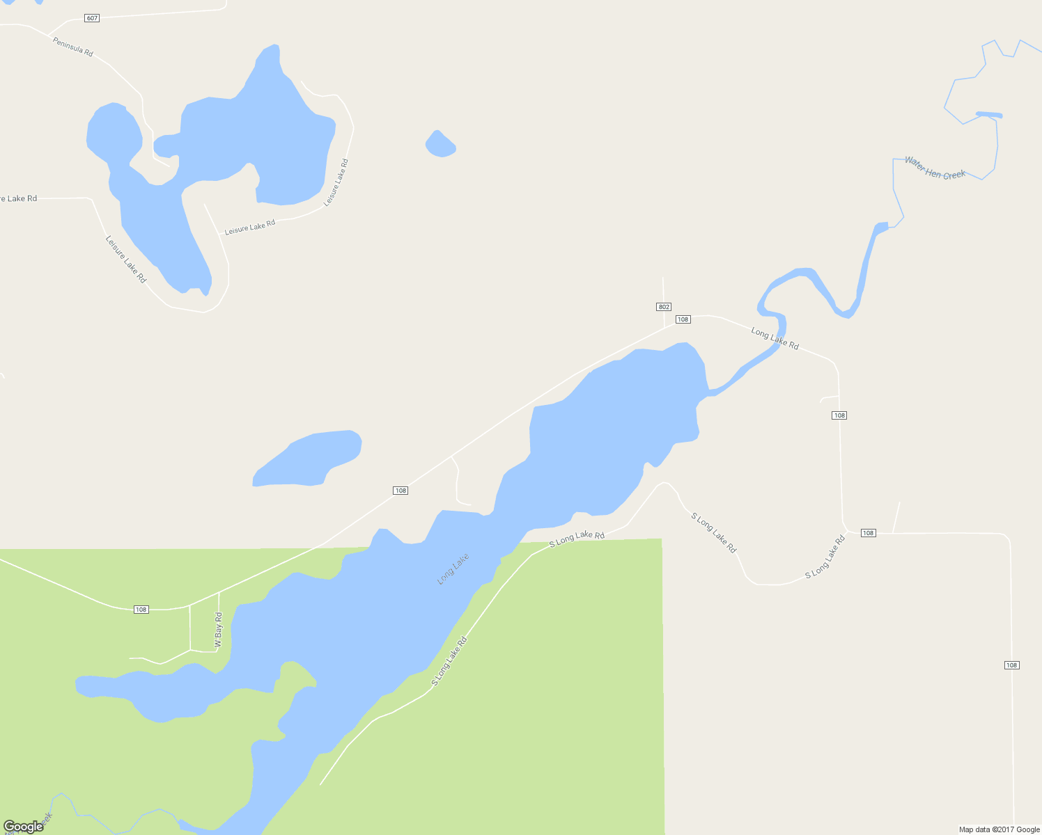 map of restaurants, bars, coffee shops, grocery stores, and more near 5980 Long Lake Road in Makinen