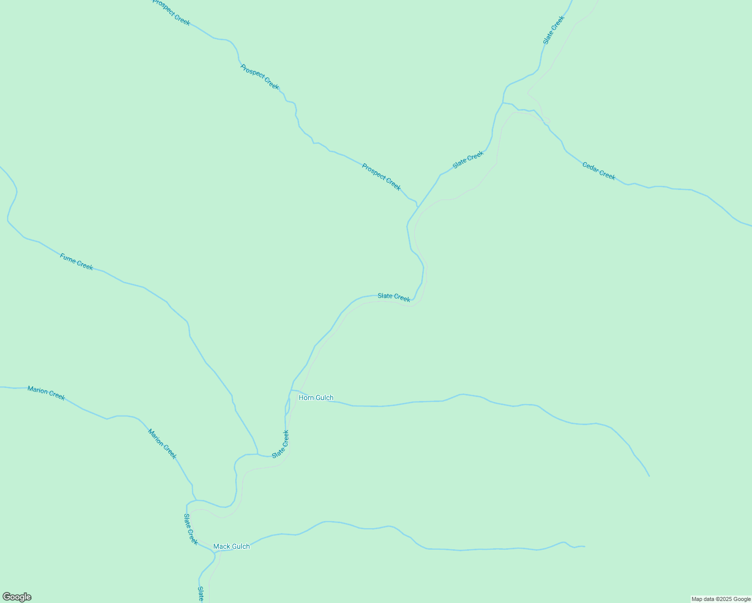 map of restaurants, bars, coffee shops, grocery stores, and more near Slate Creek Road in Avery