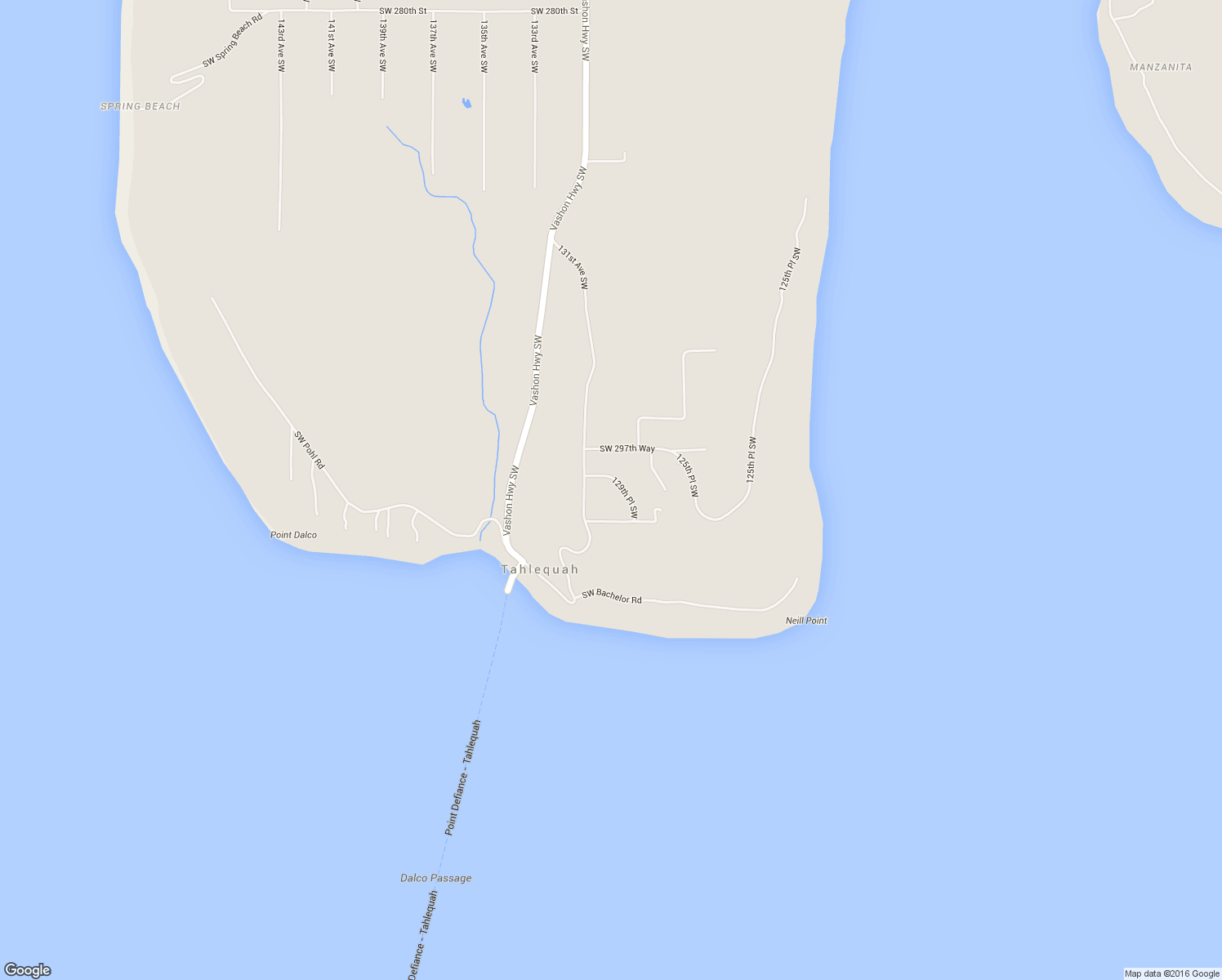 map of restaurants, bars, coffee shops, grocery stores, and more near 29805 129th Place Southwest in Vashon