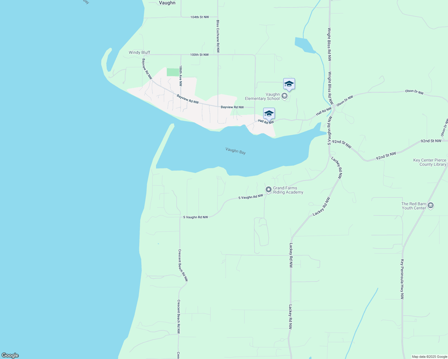 map of restaurants, bars, coffee shops, grocery stores, and more near 18112 88th Street Kp North in Lakebay