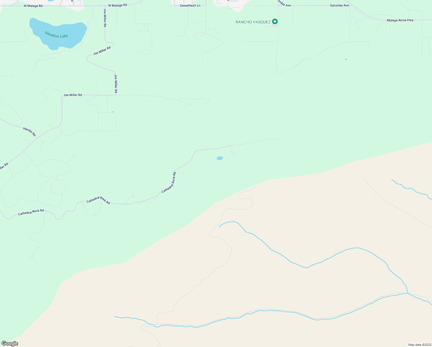 map of restaurants, bars, coffee shops, grocery stores, and more near 3935 Cathedral Rock Road in Malaga