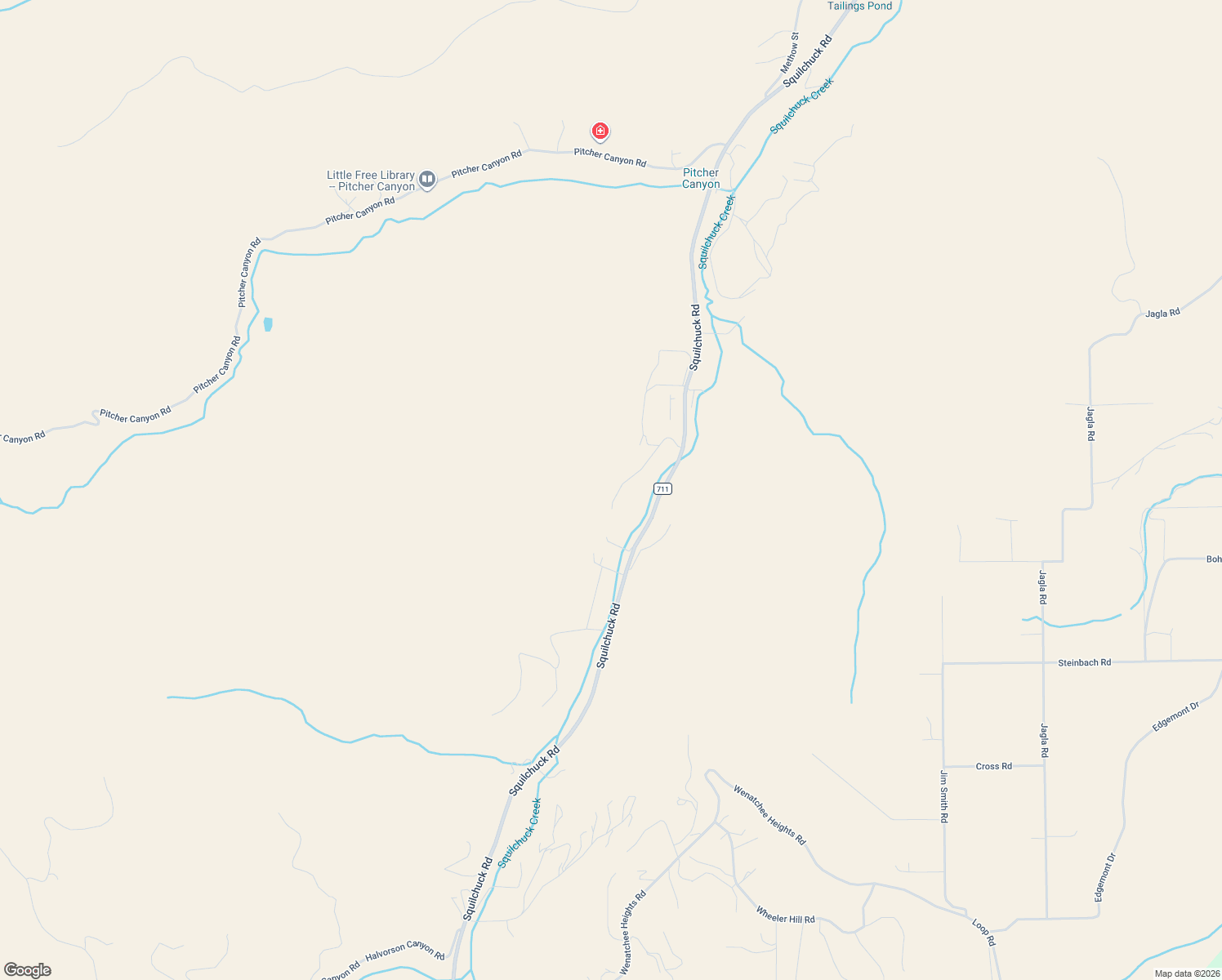 map of restaurants, bars, coffee shops, grocery stores, and more near in South Wenatchee