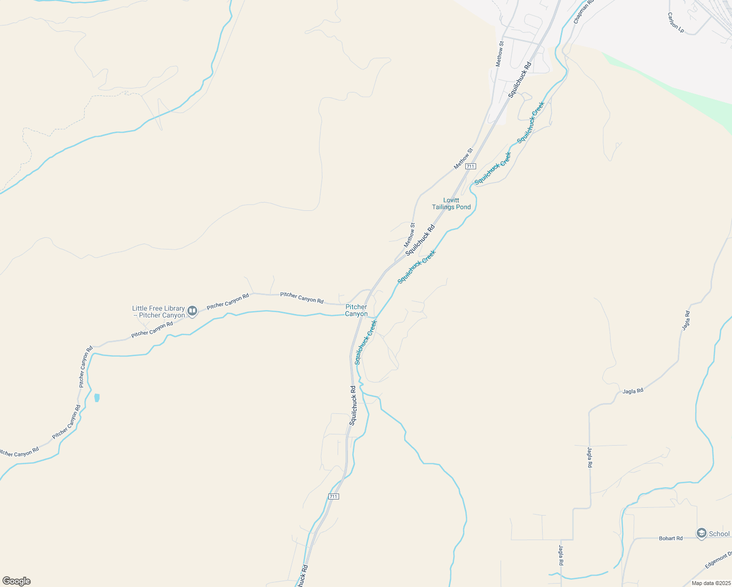 map of restaurants, bars, coffee shops, grocery stores, and more near 2908 Squilchuck Road in Wenatchee