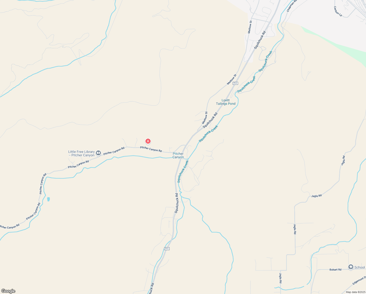 map of restaurants, bars, coffee shops, grocery stores, and more near 2908 Squilchuck Road in Wenatchee