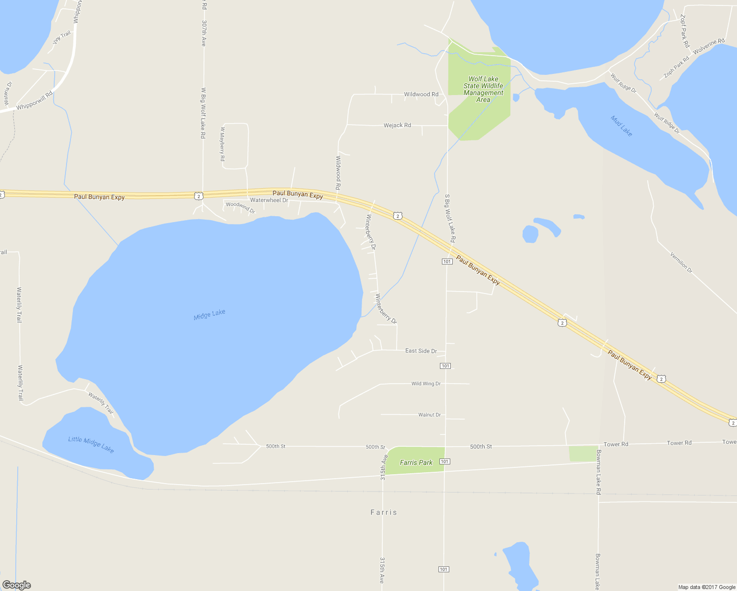 map of restaurants, bars, coffee shops, grocery stores, and more near 50625 Winterberry Drive in Cass Lake