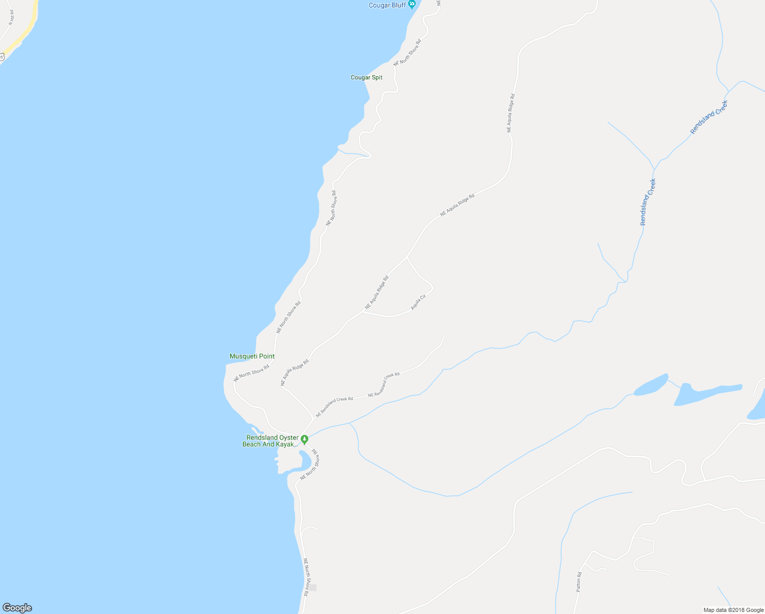 map of restaurants, bars, coffee shops, grocery stores, and more near 780 Northeast Aquila Ridge Road in Tahuya