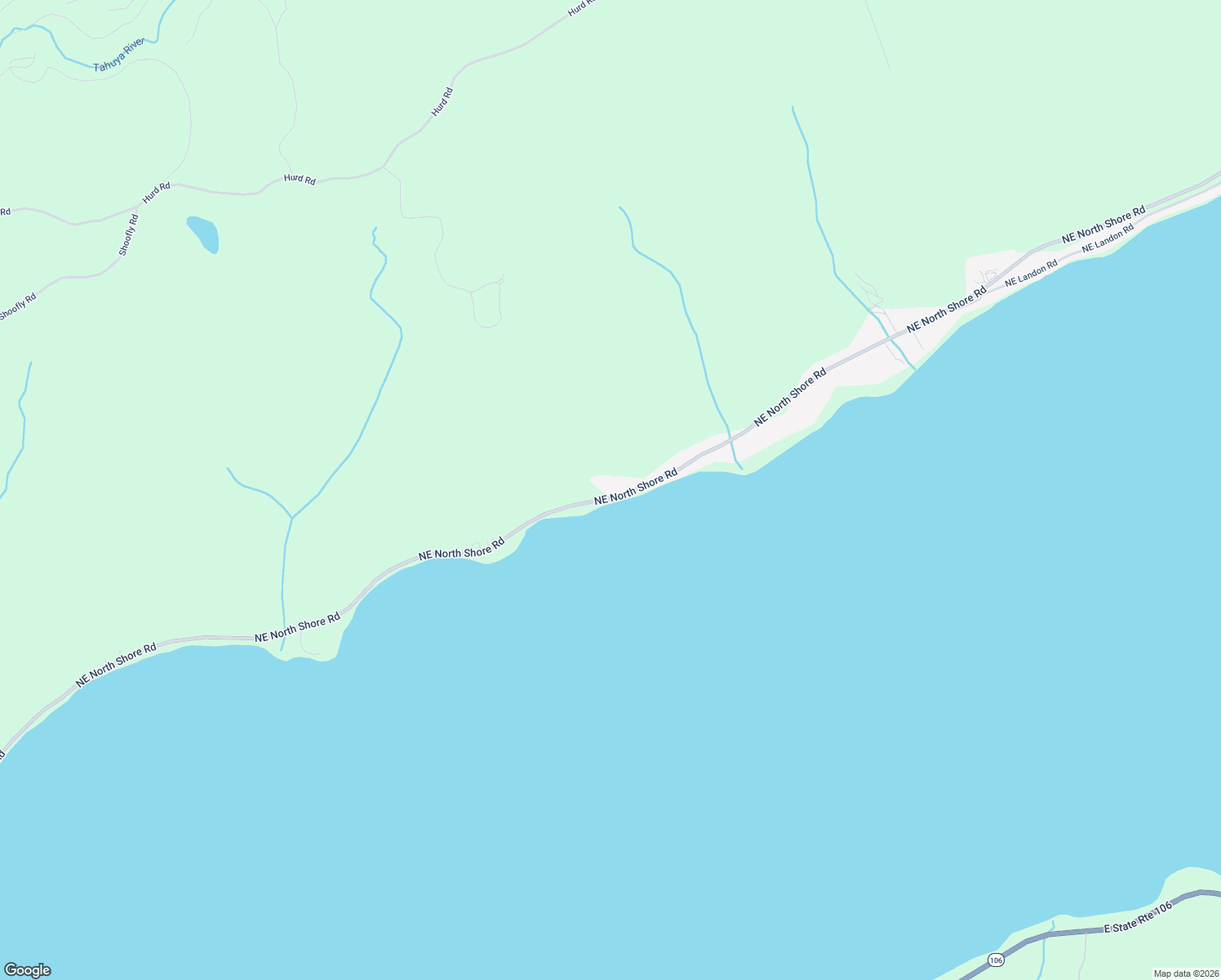 map of restaurants, bars, coffee shops, grocery stores, and more near 7350 Northeast North Shore Road in Belfair