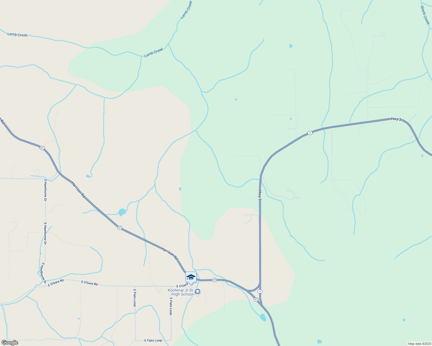 map of restaurants, bars, coffee shops, grocery stores, and more near 8968 East Dancing Wind Lane in St. Maries