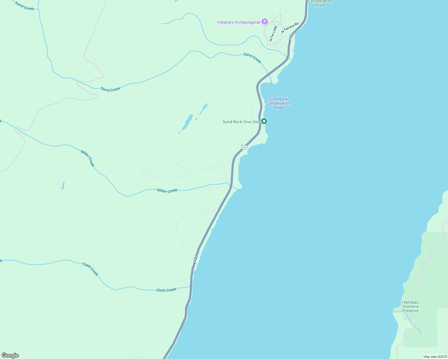 map of restaurants, bars, coffee shops, grocery stores, and more near 51 North Nancy Avenue in Hoodsport