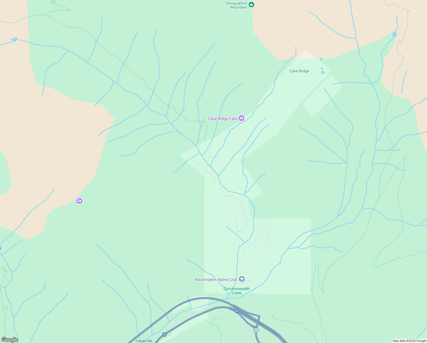 map of restaurants, bars, coffee shops, grocery stores, and more near 74 Erste Strasse in North Bend