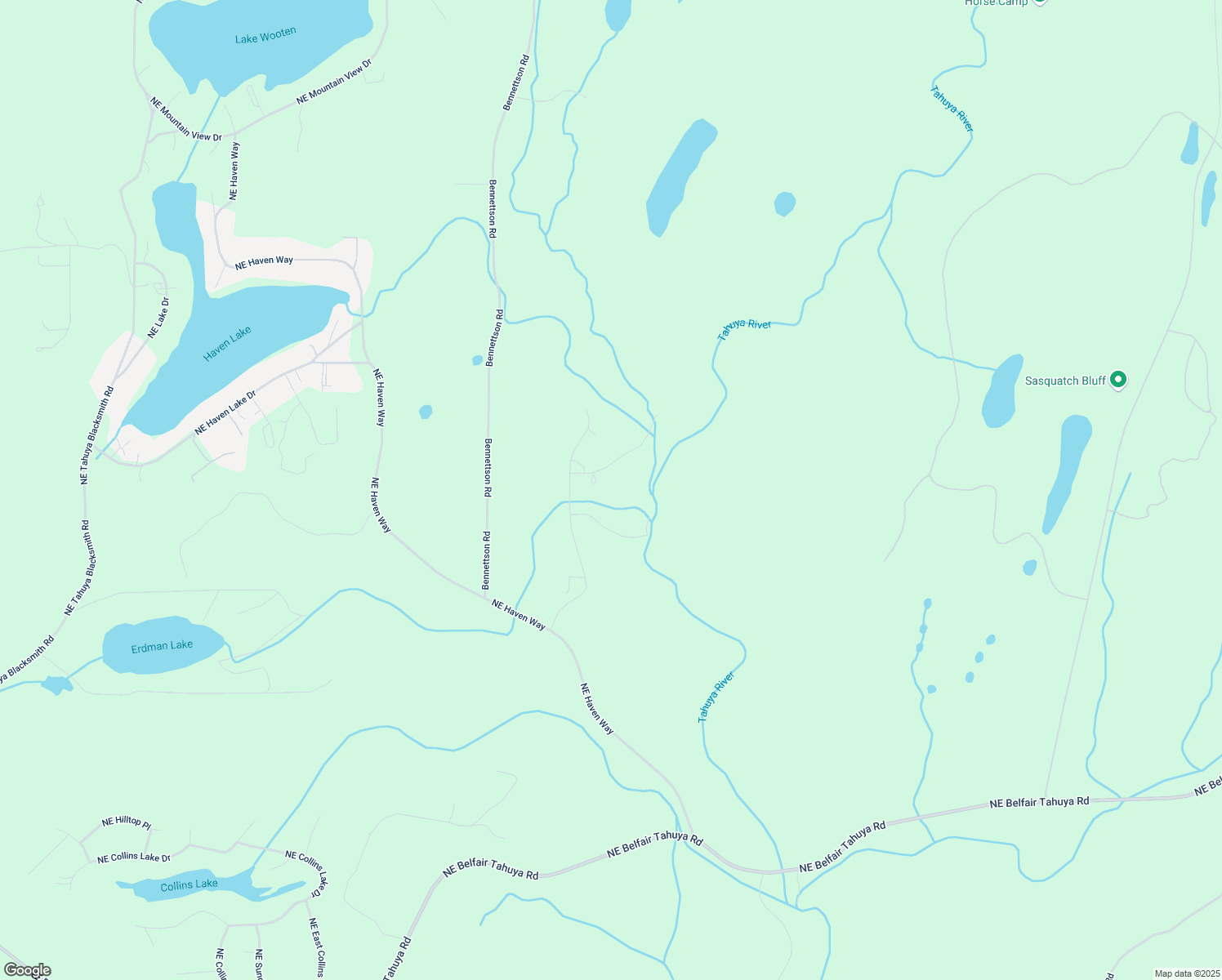 map of restaurants, bars, coffee shops, grocery stores, and more near 50 Little Valley Lane in Tahuya