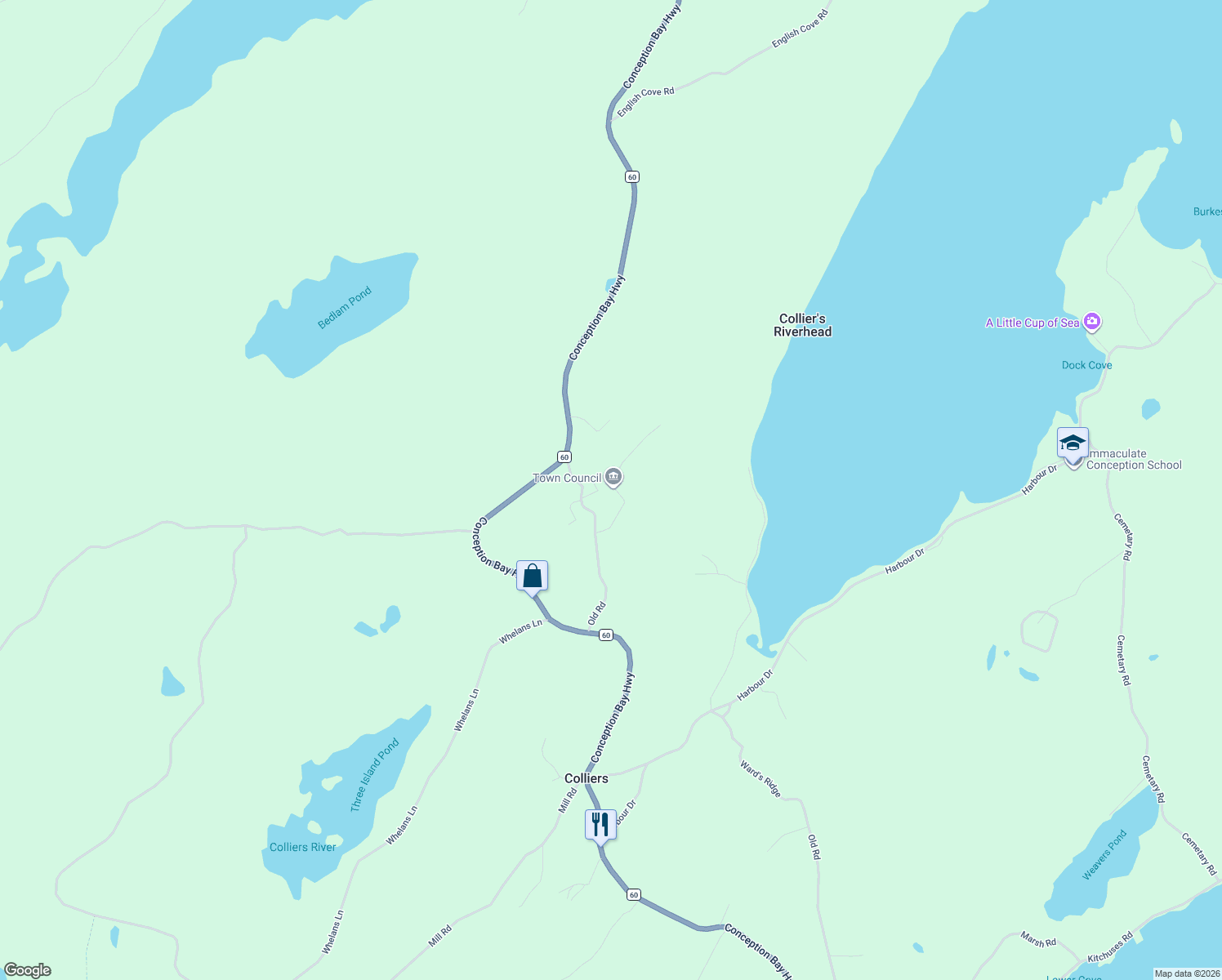 map of restaurants, bars, coffee shops, grocery stores, and more near 32 Old Road in Marysvale