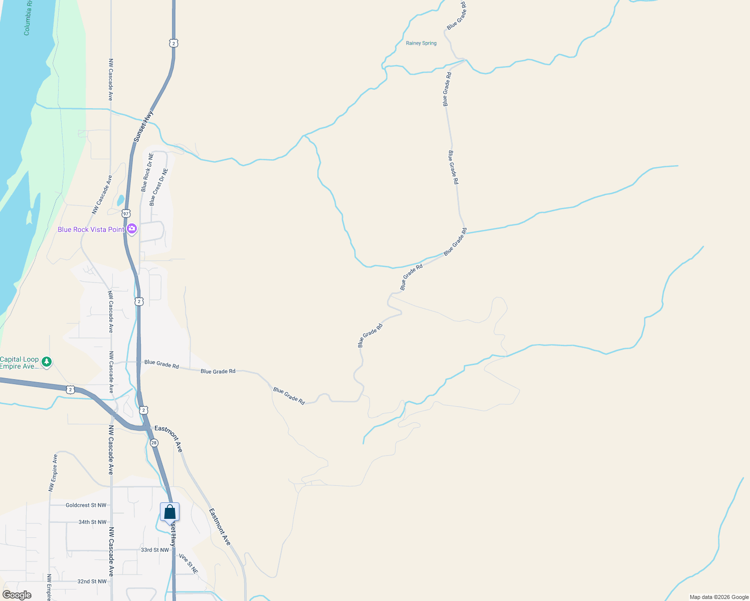 map of restaurants, bars, coffee shops, grocery stores, and more near in Wenatchee