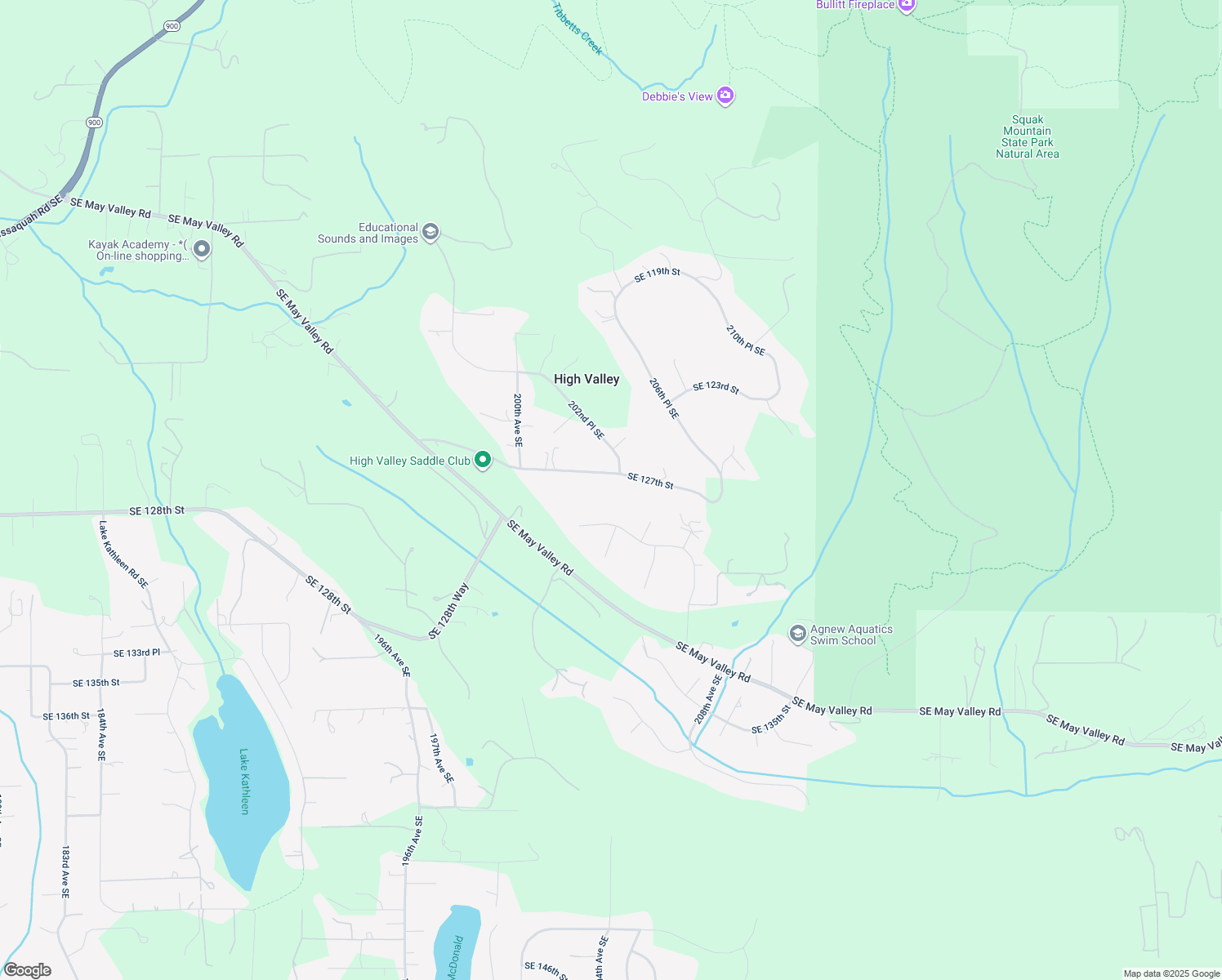 map of restaurants, bars, coffee shops, grocery stores, and more near 20245 Southeast 127th Street in Issaquah