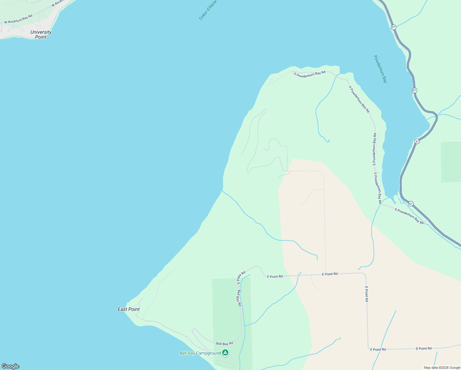 map of restaurants, bars, coffee shops, grocery stores, and more near South Headlands Drive in Harrison