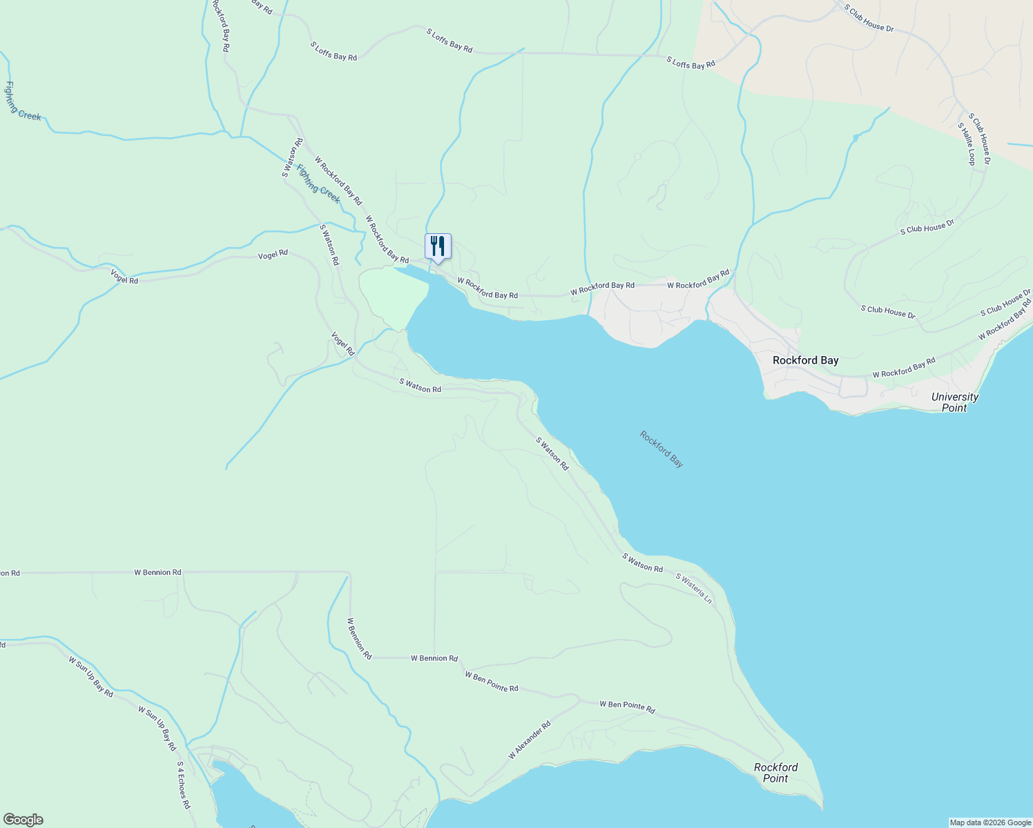 map of restaurants, bars, coffee shops, grocery stores, and more near 19256 South Watson Road in Coeur d'Alene