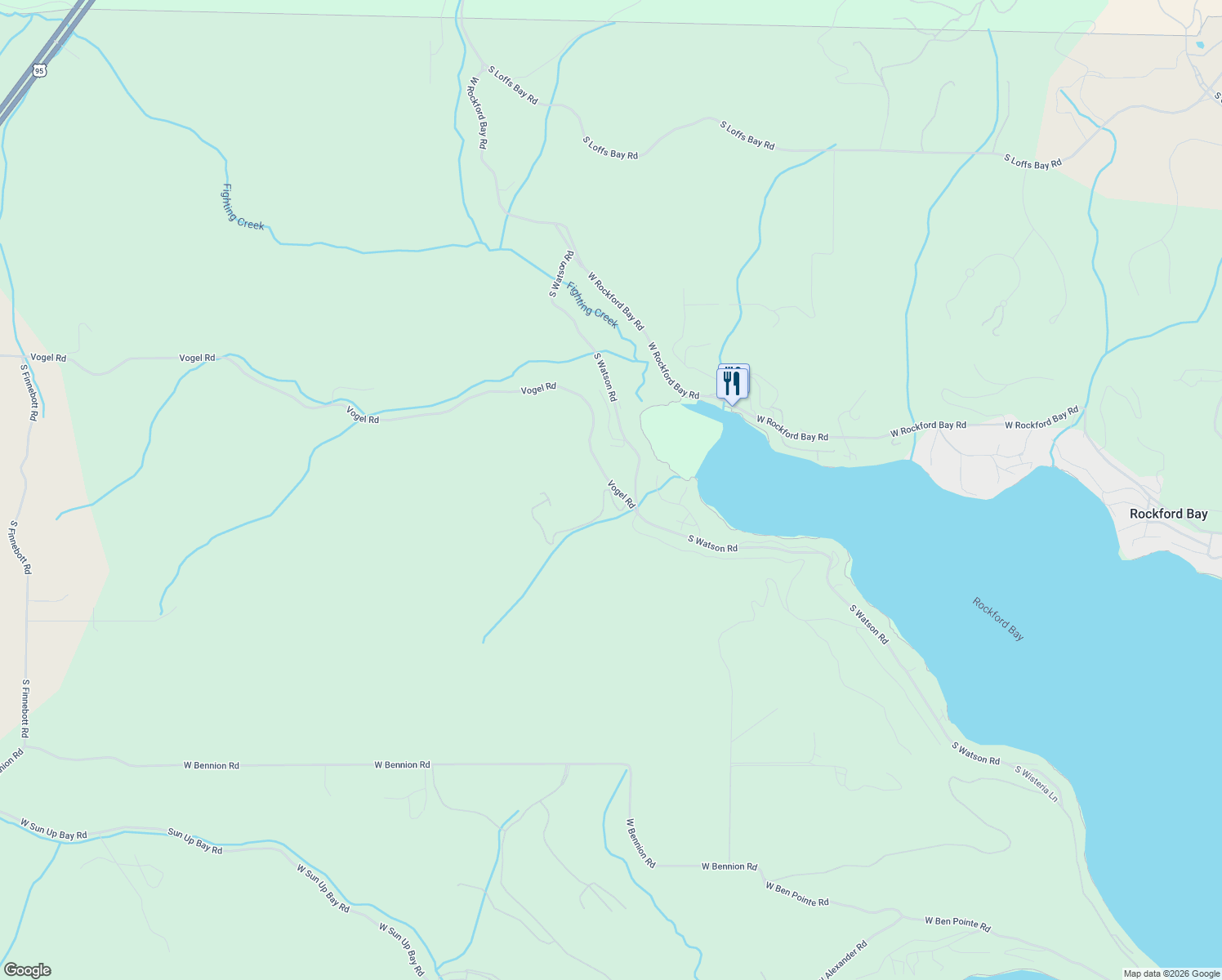 map of restaurants, bars, coffee shops, grocery stores, and more near 18101 South Watson Road in Coeur d'Alene