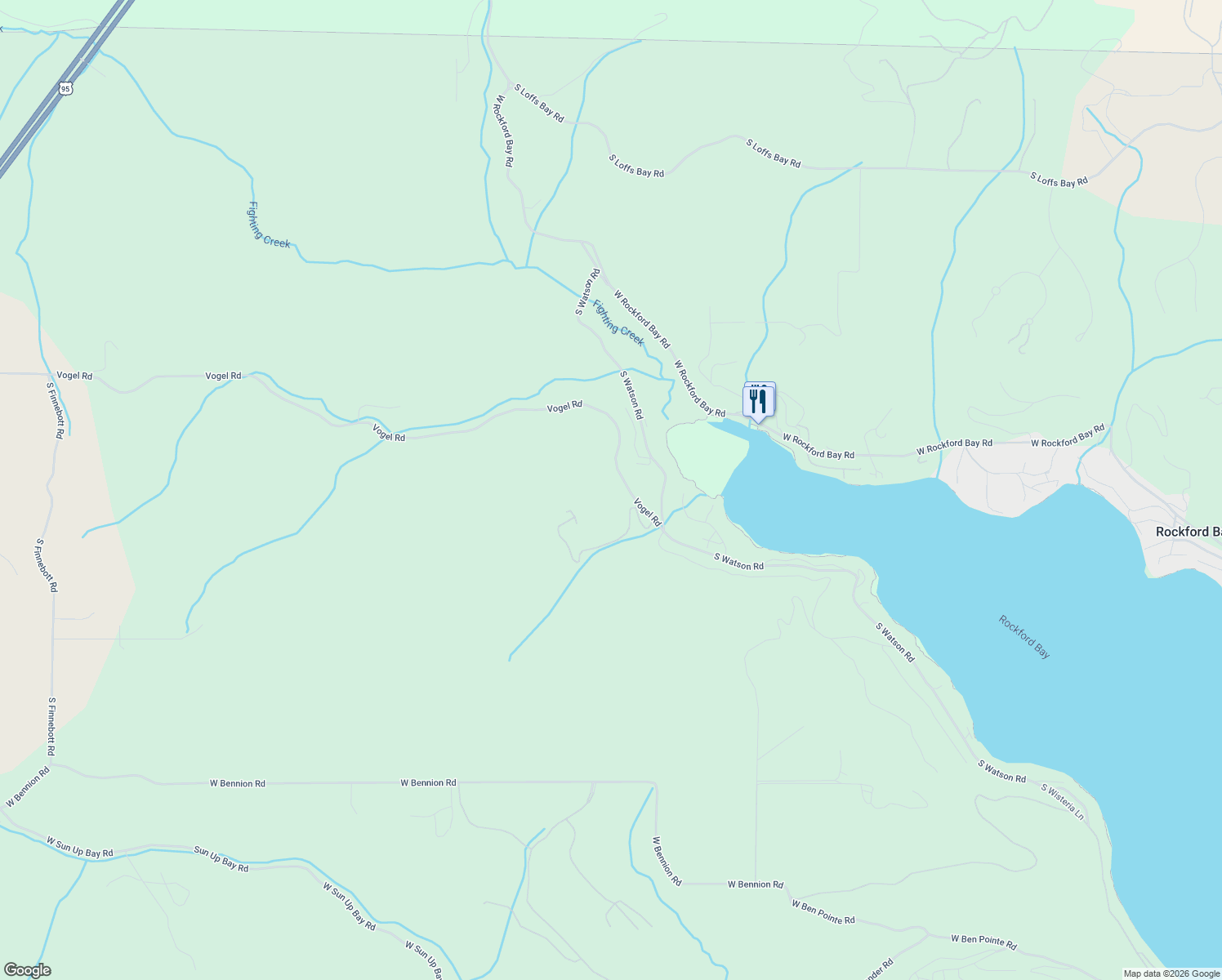 map of restaurants, bars, coffee shops, grocery stores, and more near 18101 South Watson Road in Coeur d'Alene