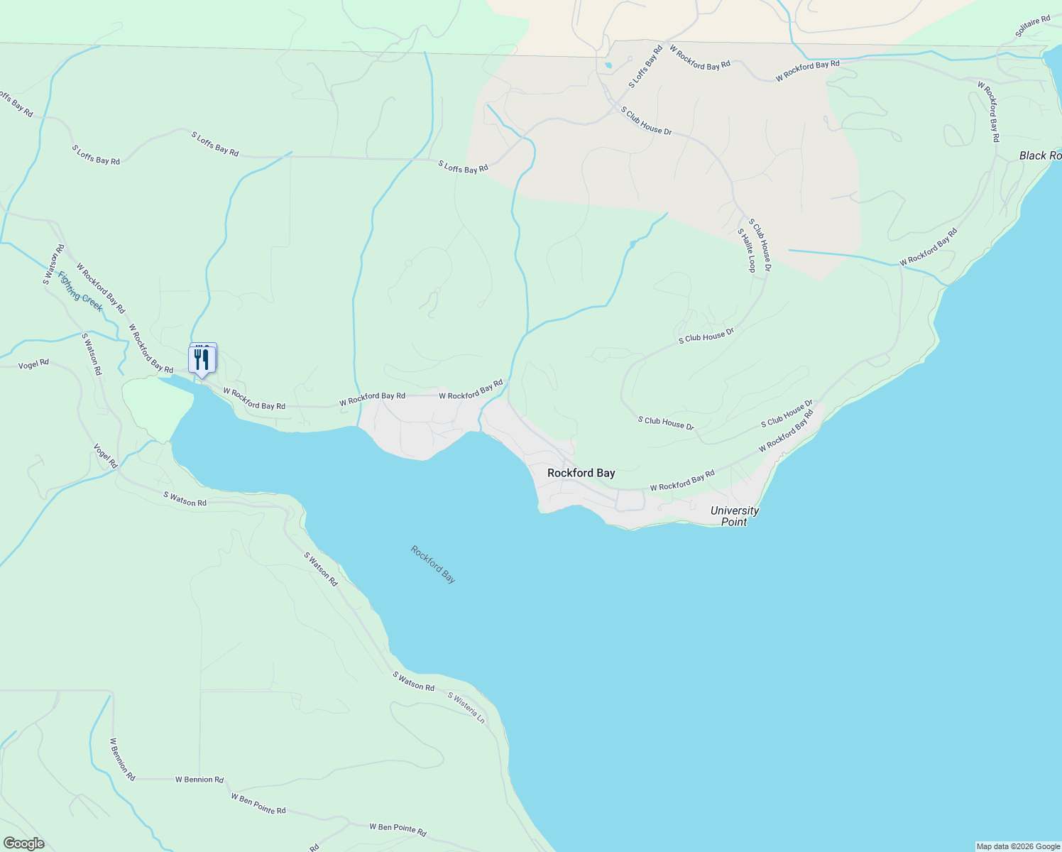 map of restaurants, bars, coffee shops, grocery stores, and more near 8549 West Rockford Bay Road in Coeur d'Alene