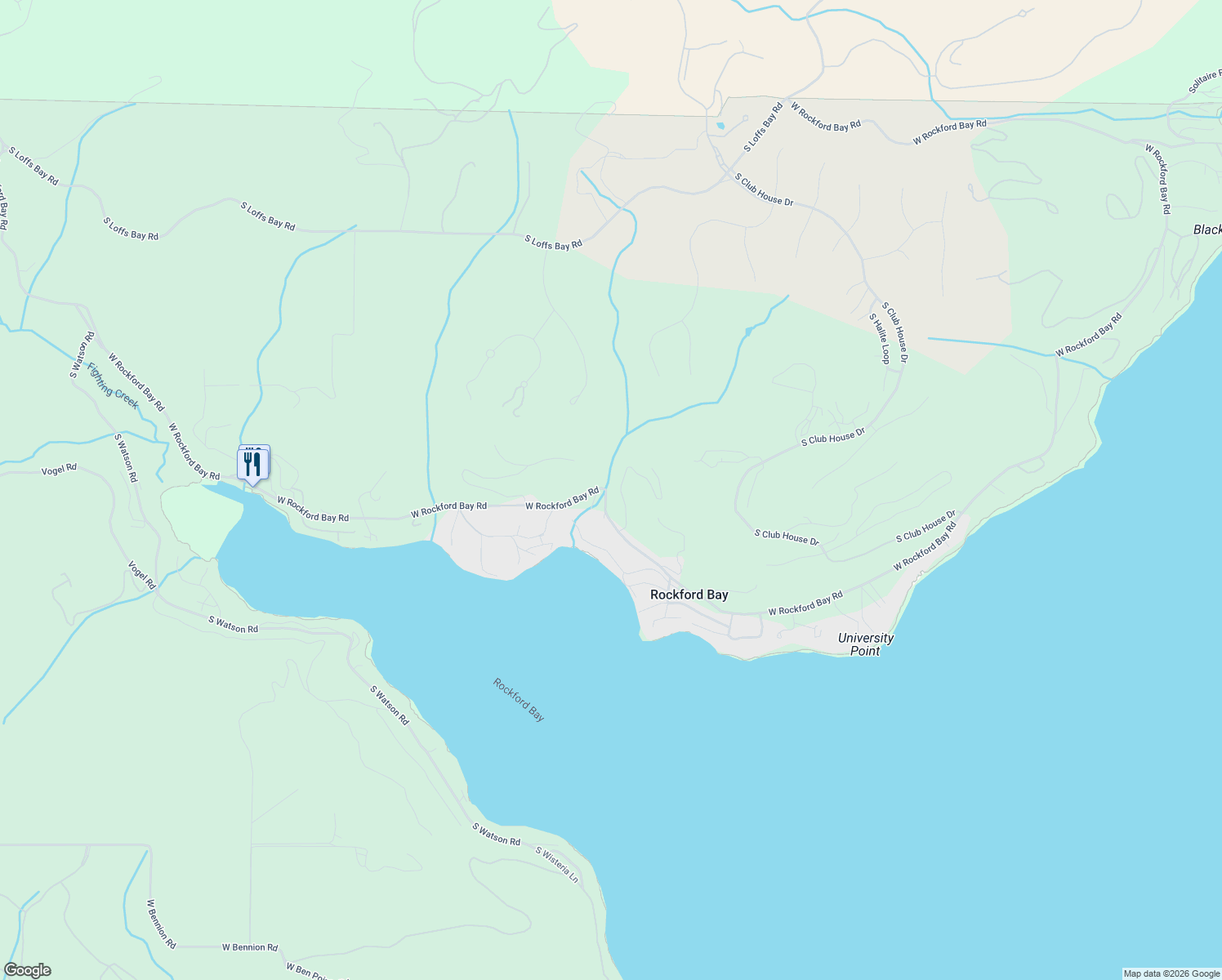 map of restaurants, bars, coffee shops, grocery stores, and more near 8775 West Rockford Bay Road in Coeur d'Alene