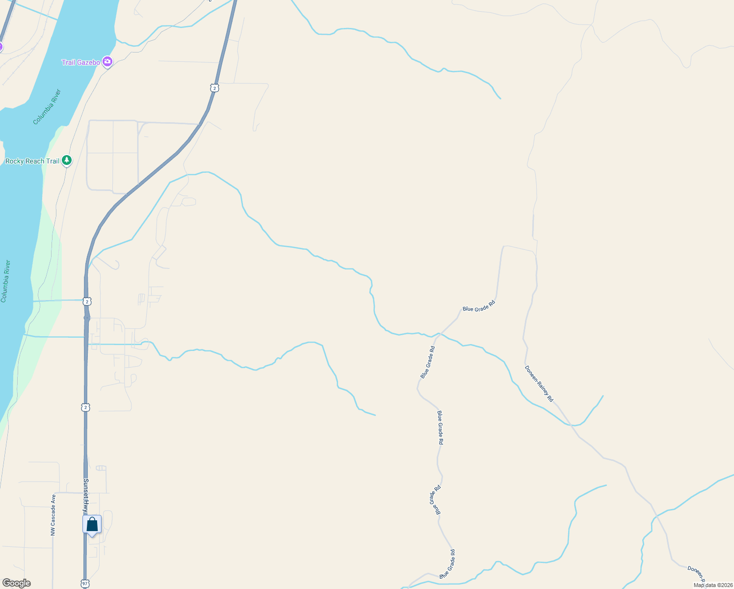 map of restaurants, bars, coffee shops, grocery stores, and more near in Wenatchee