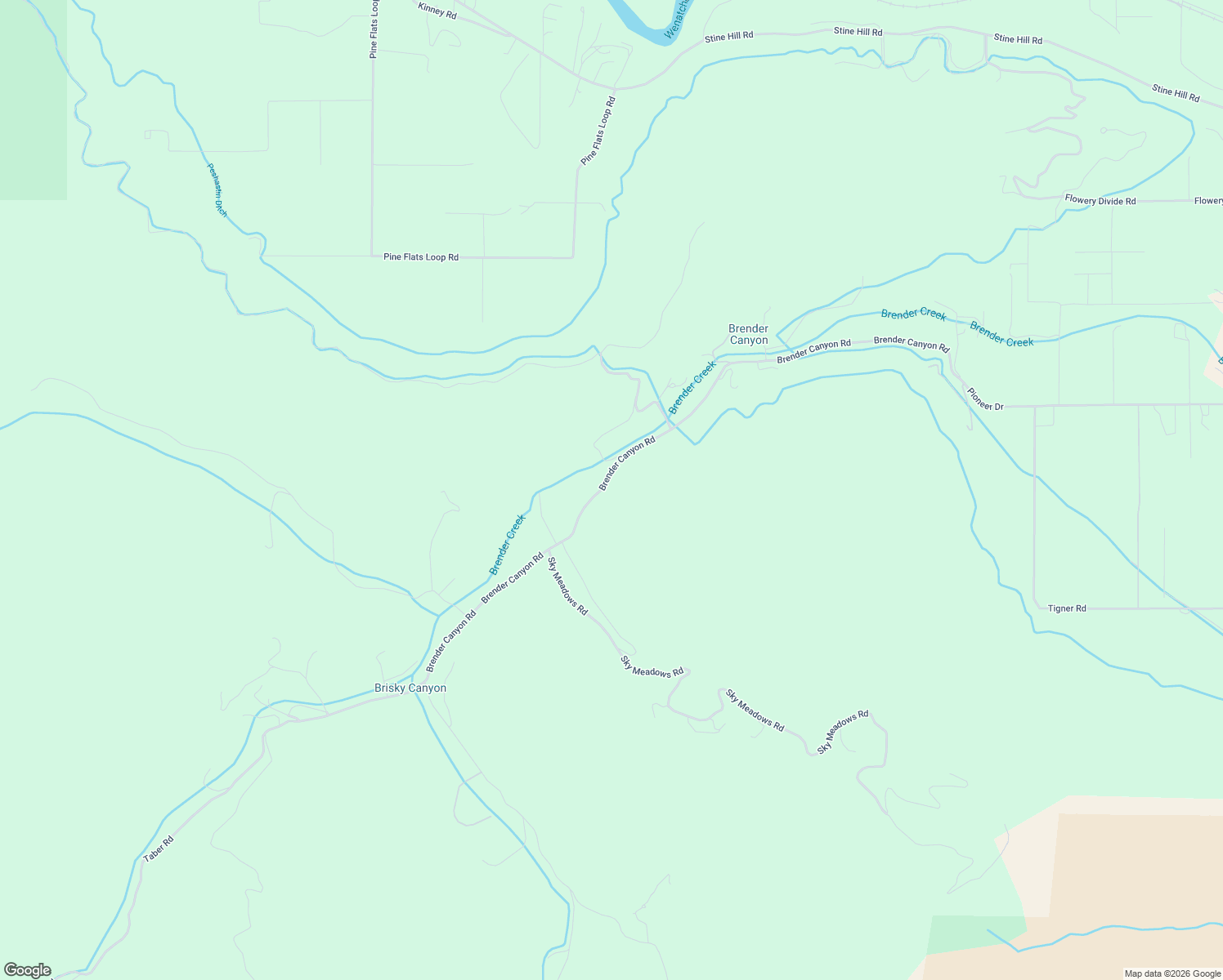 map of restaurants, bars, coffee shops, grocery stores, and more near 7540 Brender Canyon Road in Cashmere