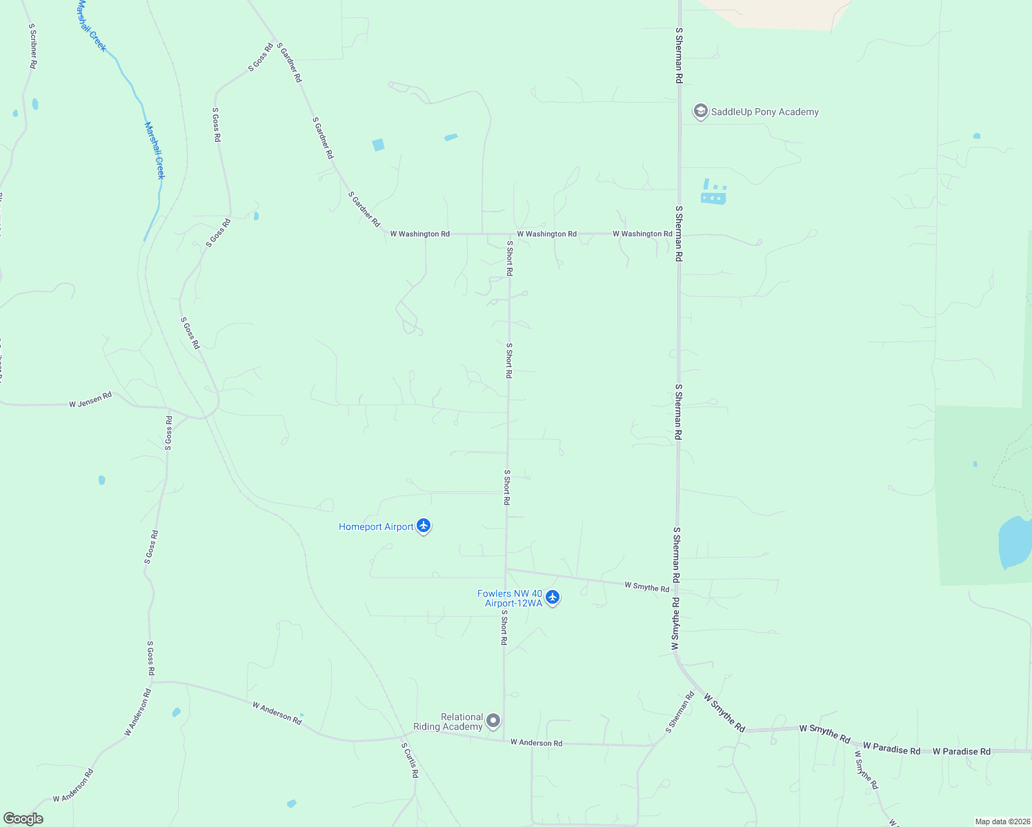 map of restaurants, bars, coffee shops, grocery stores, and more near 13707 S Short Rd in Cheney