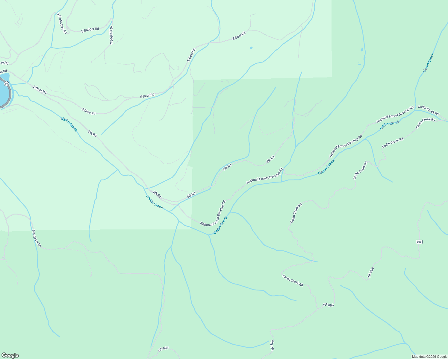 map of restaurants, bars, coffee shops, grocery stores, and more near Elk Road in Kootenai County