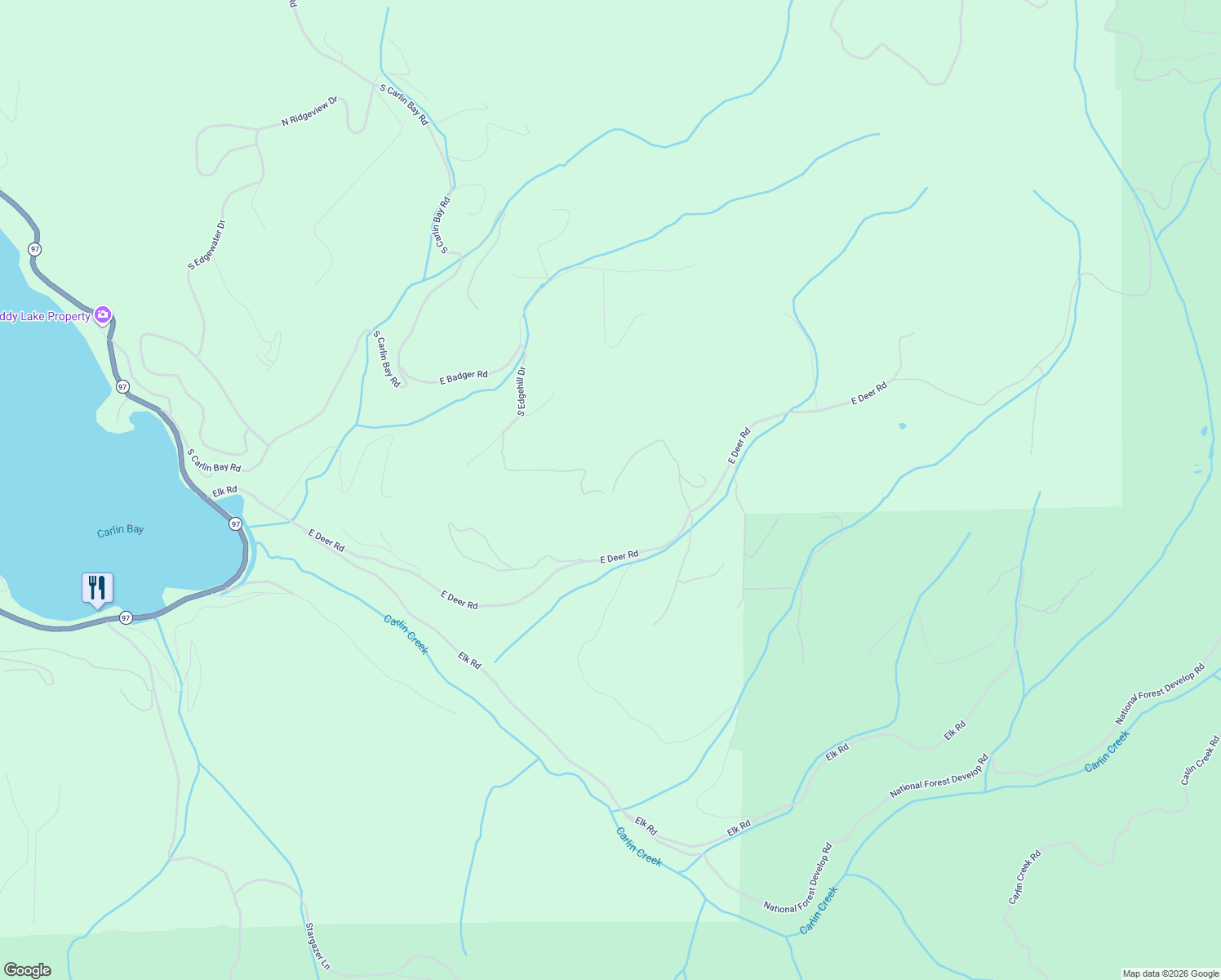map of restaurants, bars, coffee shops, grocery stores, and more near 14151 South Gypsy Trail in Harrison