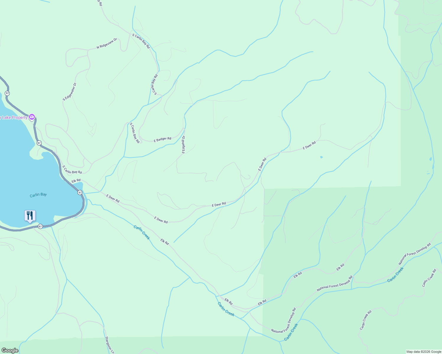 map of restaurants, bars, coffee shops, grocery stores, and more near 14151 South Gypsy Trail in Harrison