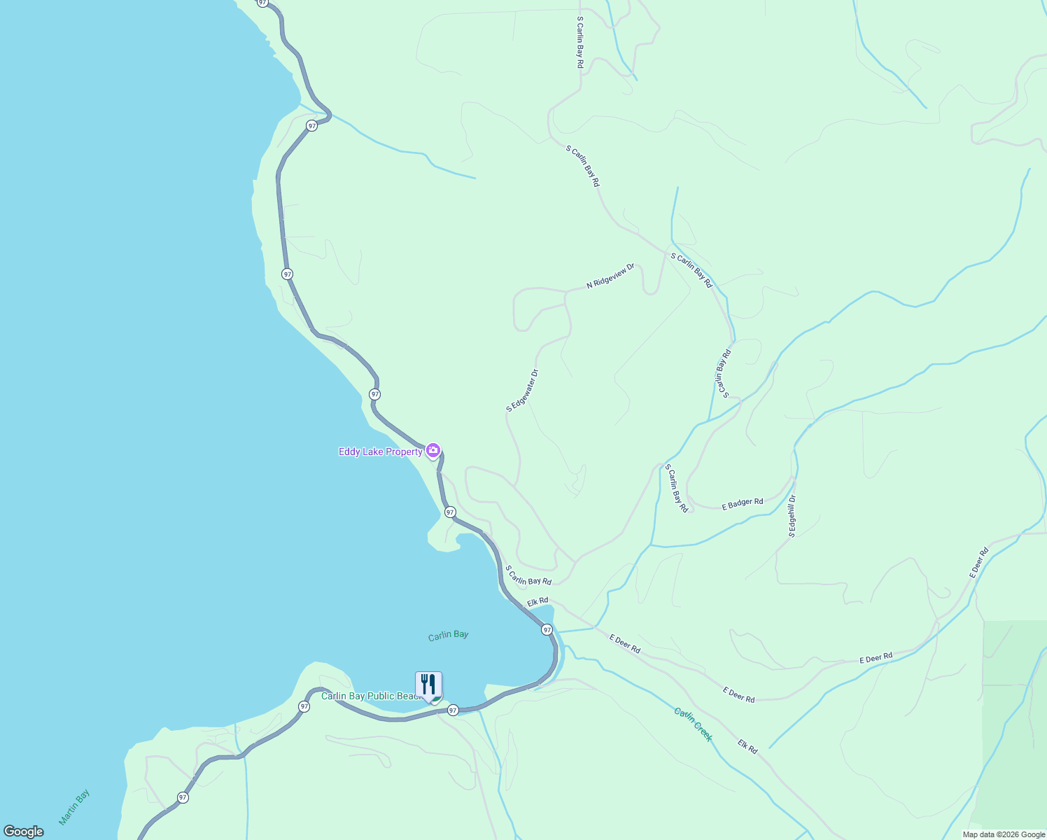 map of restaurants, bars, coffee shops, grocery stores, and more near 13450 South Edgewater Drive in Harrison