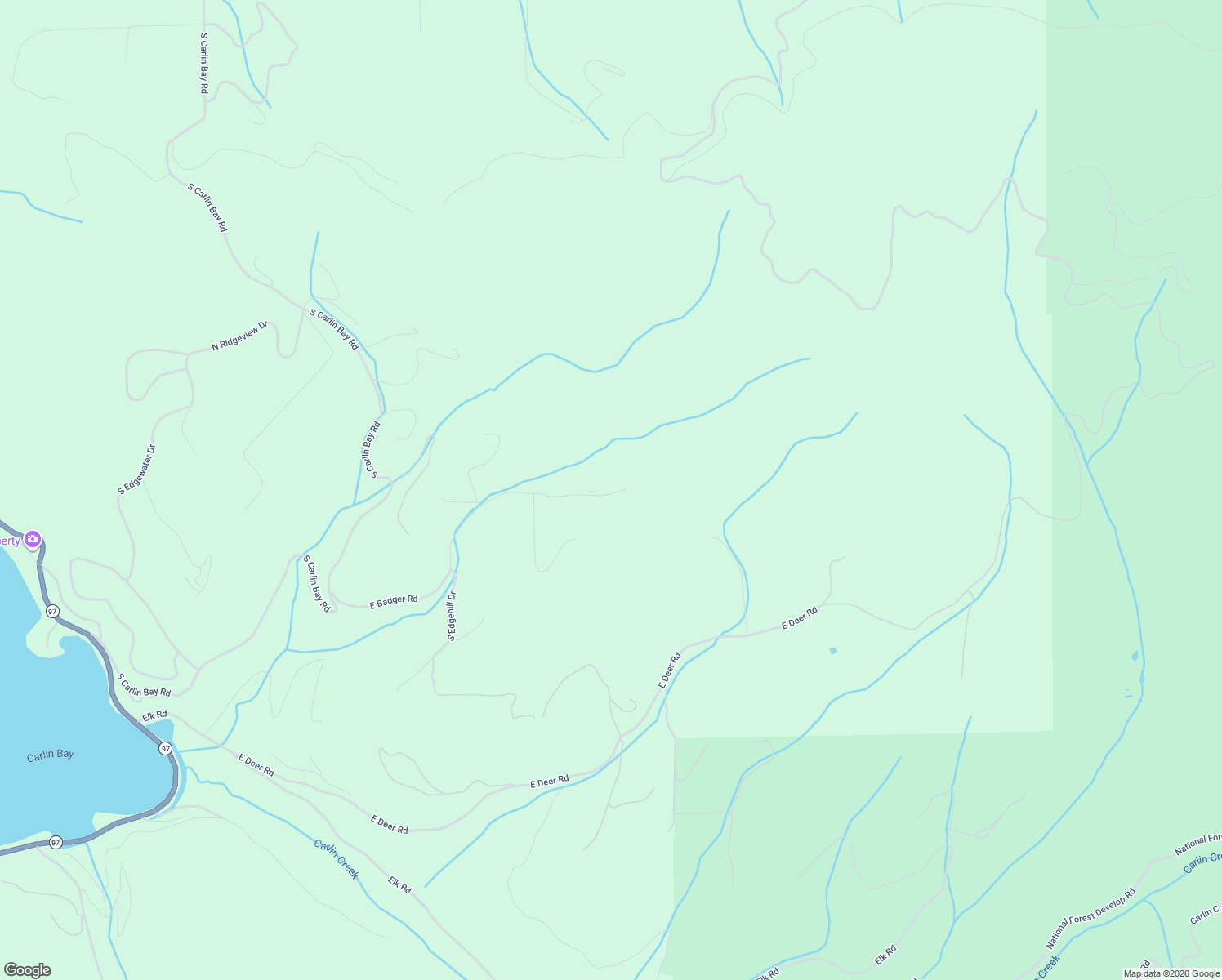 map of restaurants, bars, coffee shops, grocery stores, and more near 2953 East Badger Road in Harrison