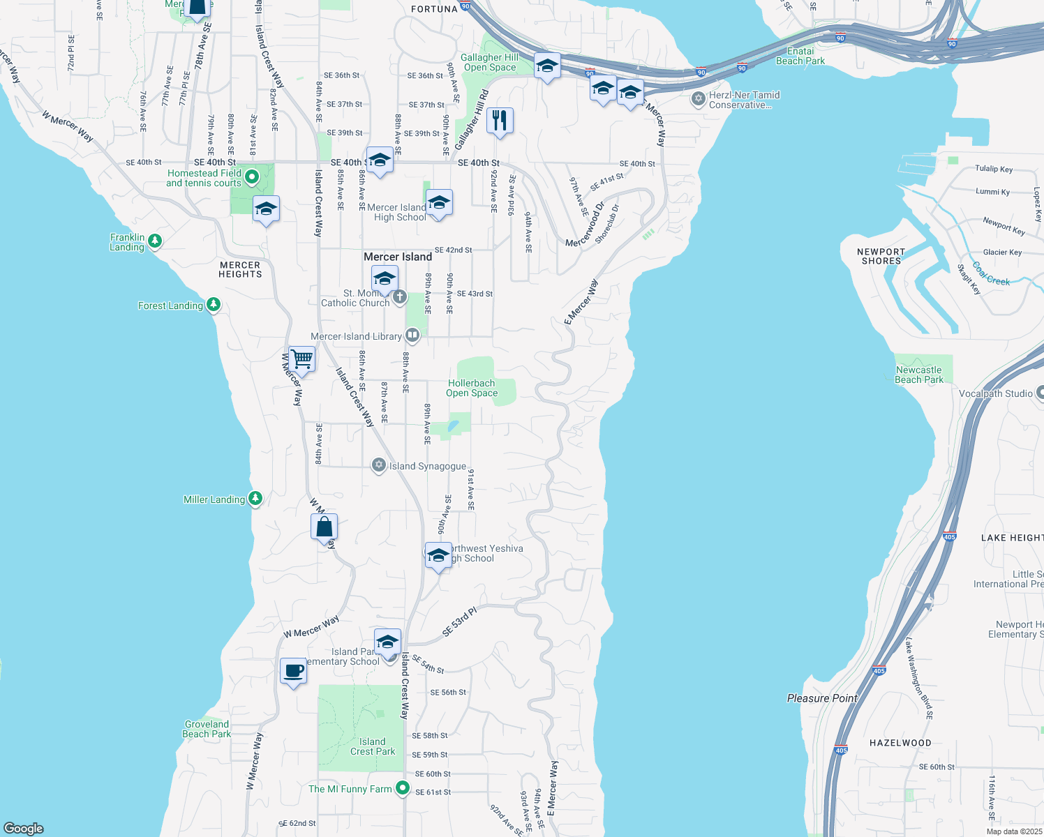 9252 Southeast 46th Street, Mercer Island WA Walk Score