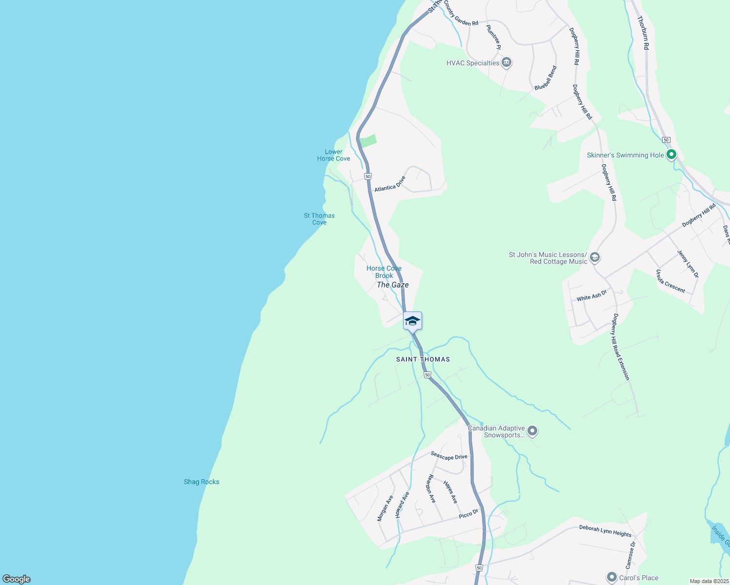 map of restaurants, bars, coffee shops, grocery stores, and more near 8 Bayview Heights in Paradise