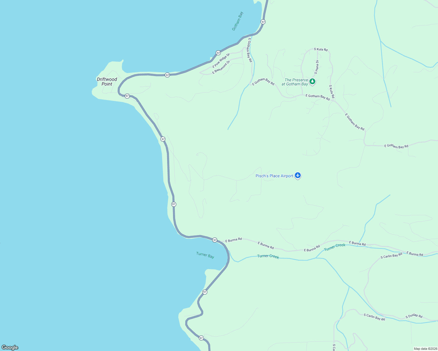 map of restaurants, bars, coffee shops, grocery stores, and more near East Driftwood Heights Drive in Kootenai County